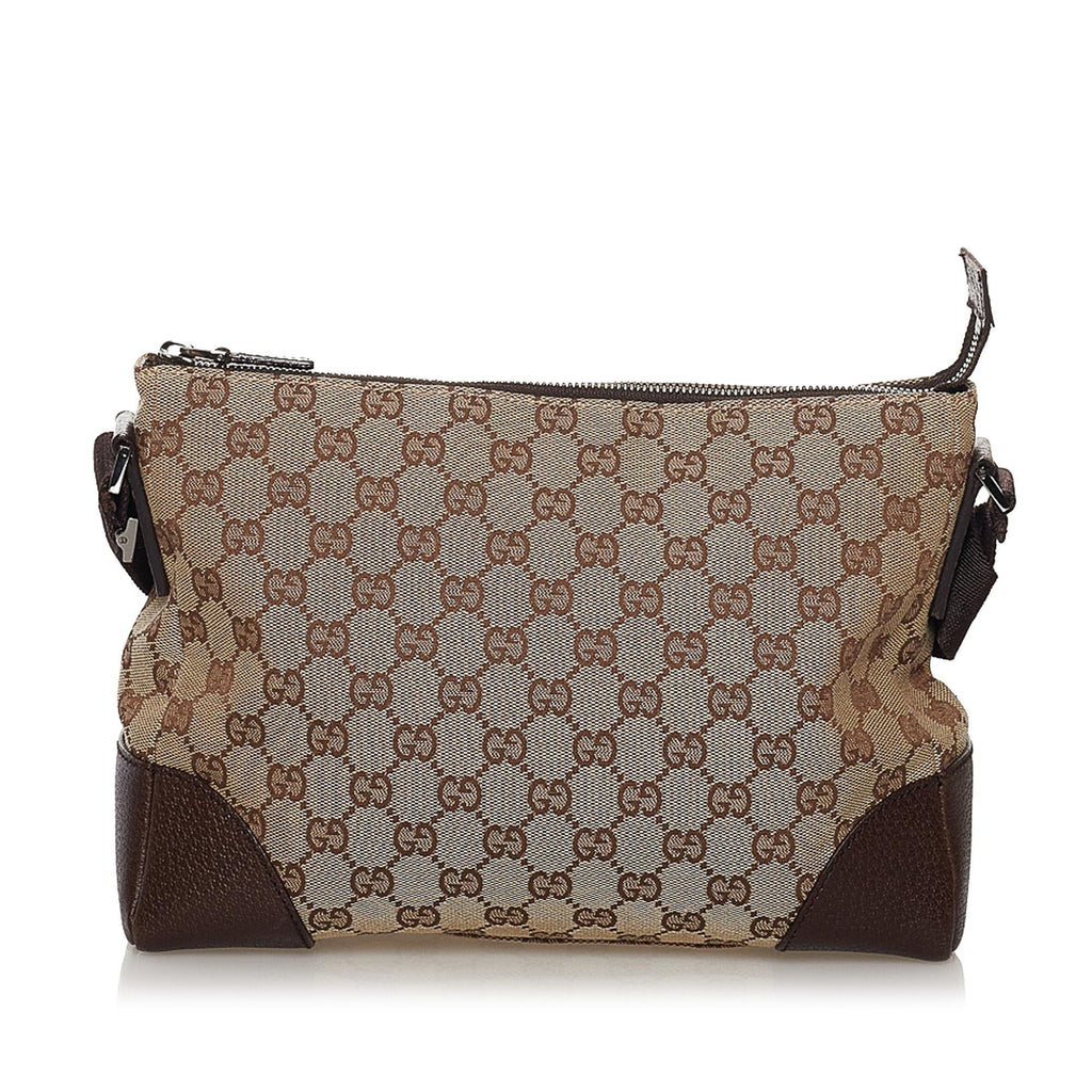 Gucci Gucci Canvas Crossbody Bag (SHG-32877)