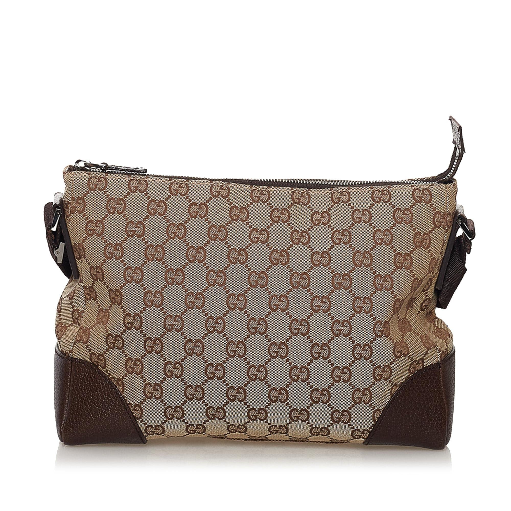 Gucci Gucci Canvas Crossbody Bag (SHG-32877)