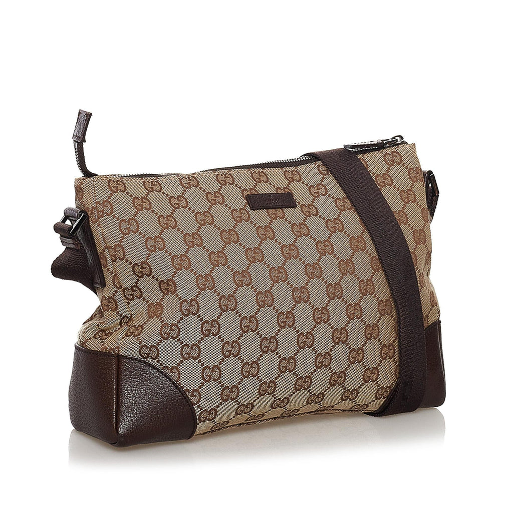 Gucci Gucci Canvas Crossbody Bag (SHG-32877)
