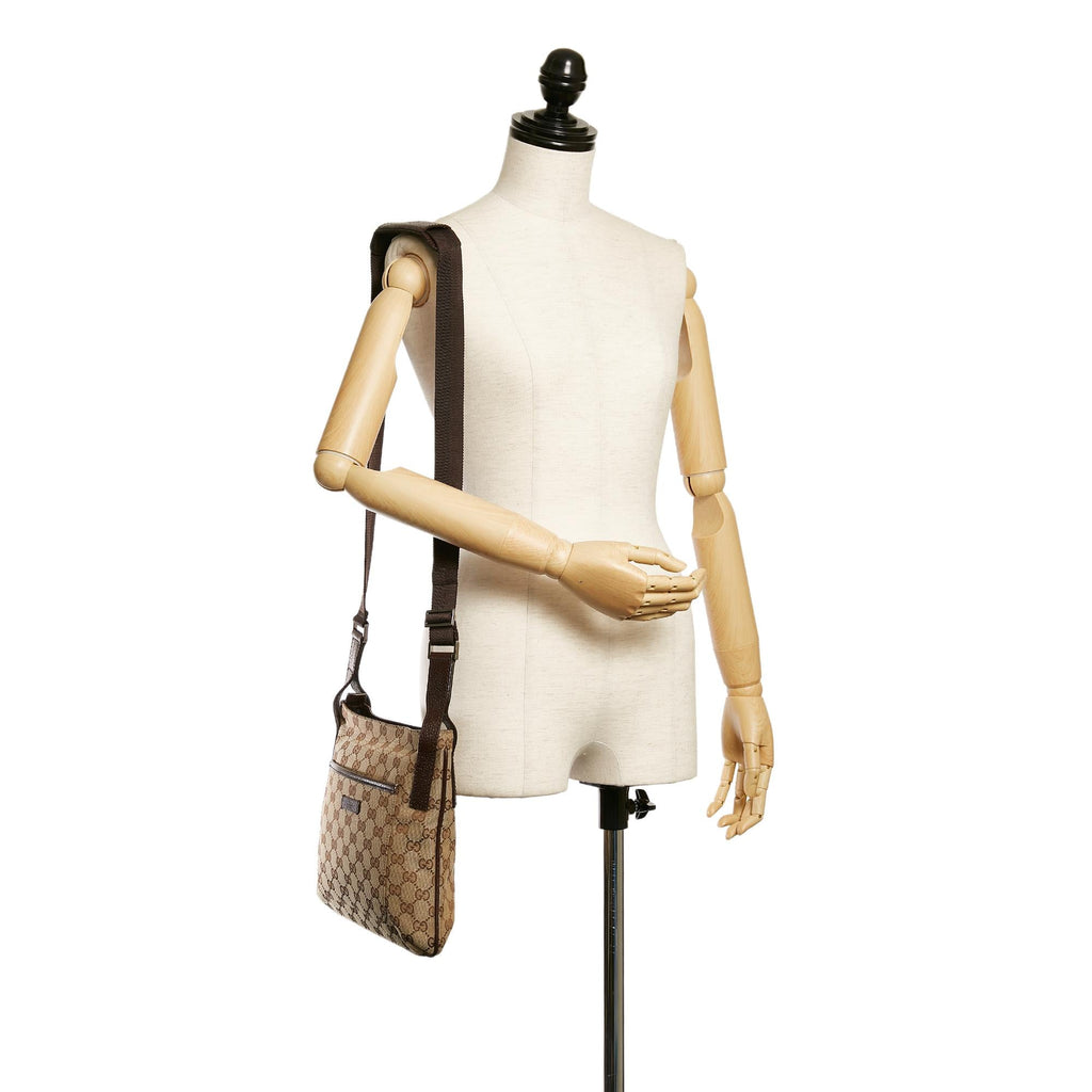 Gucci Gucci Canvas Crossbody Bag (SHG-33083)