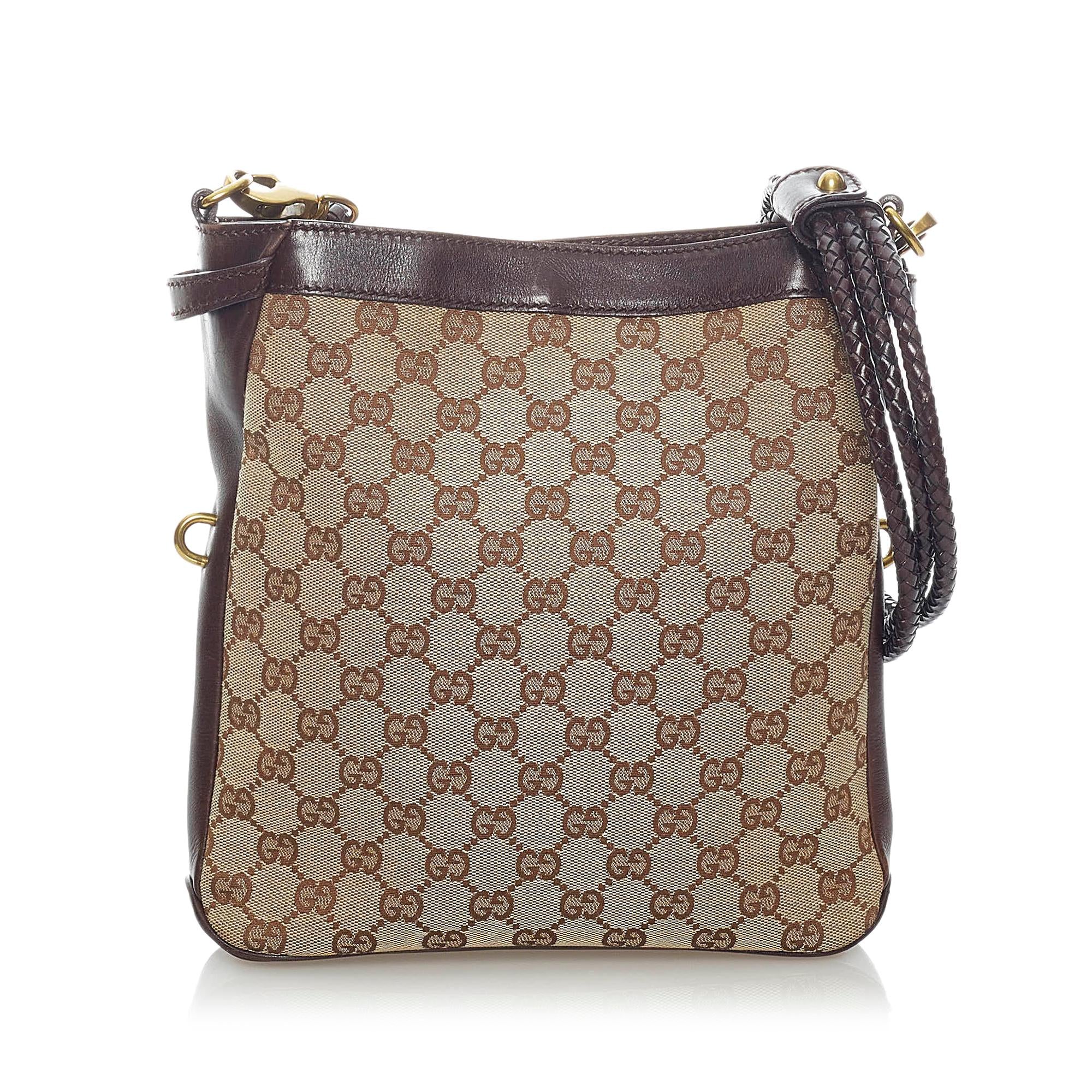 Gucci Gucci Canvas Crossbody Bag (SHG-33130)