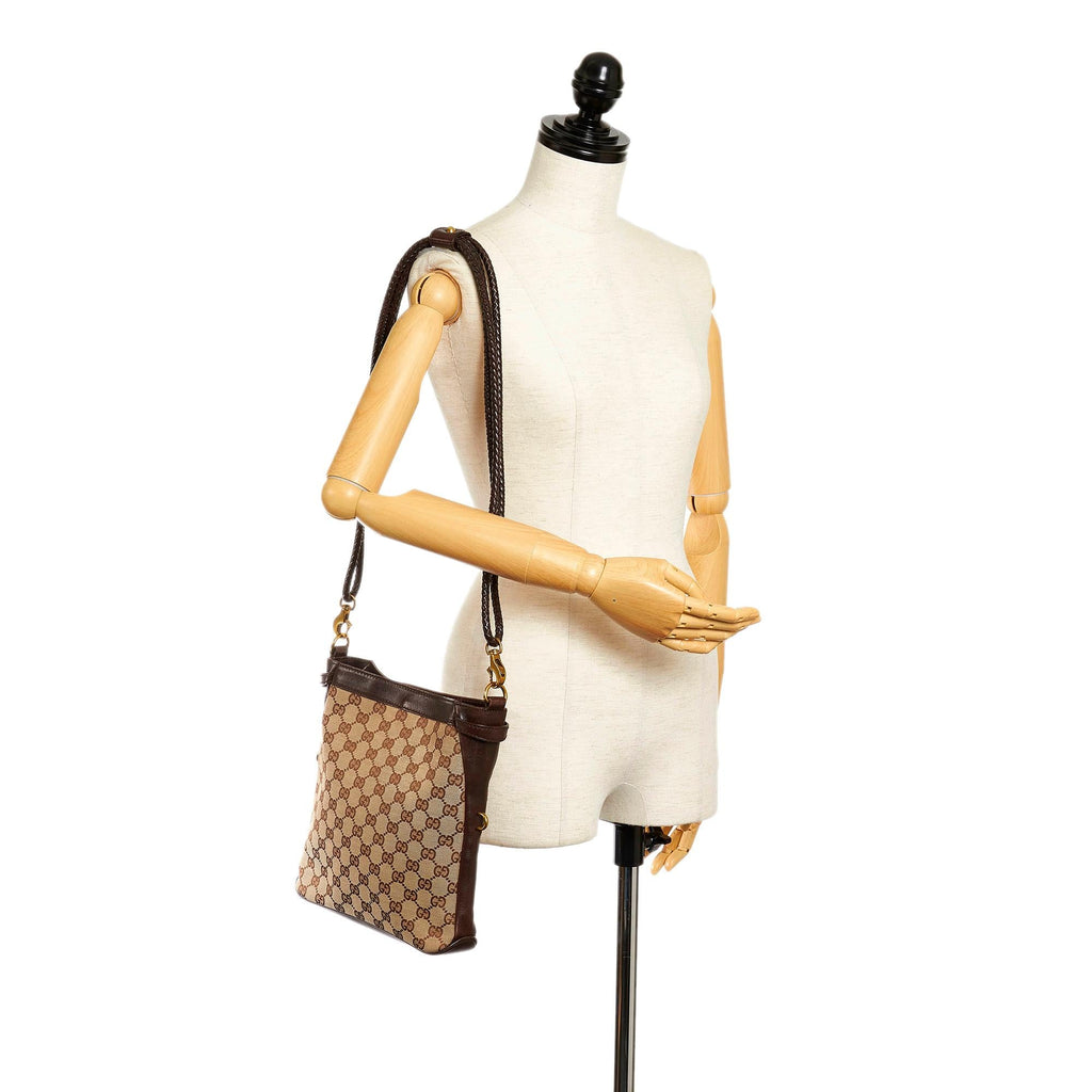Gucci Gucci Canvas Crossbody Bag (SHG-33130)