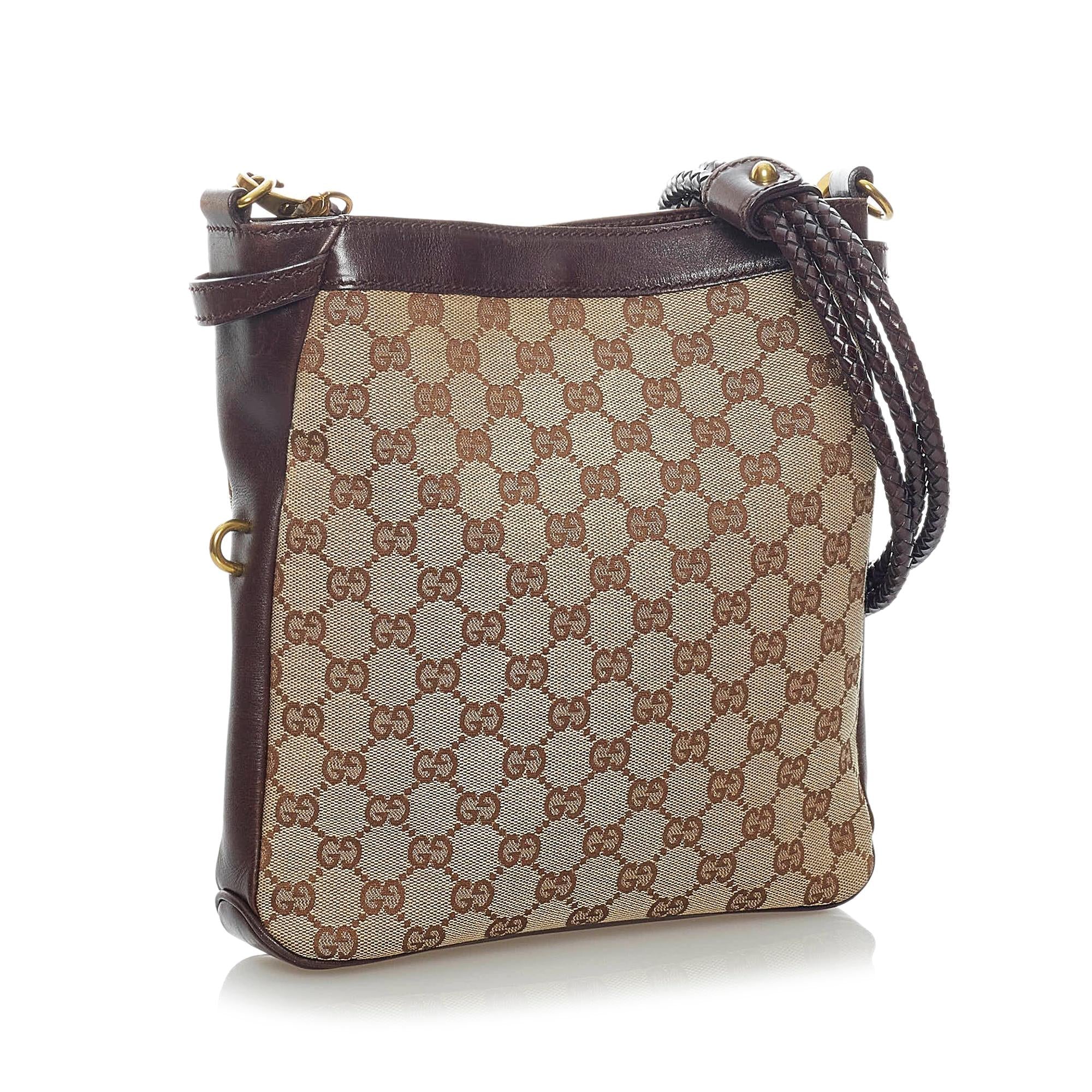 Gucci Gucci Canvas Crossbody Bag (SHG-33130)