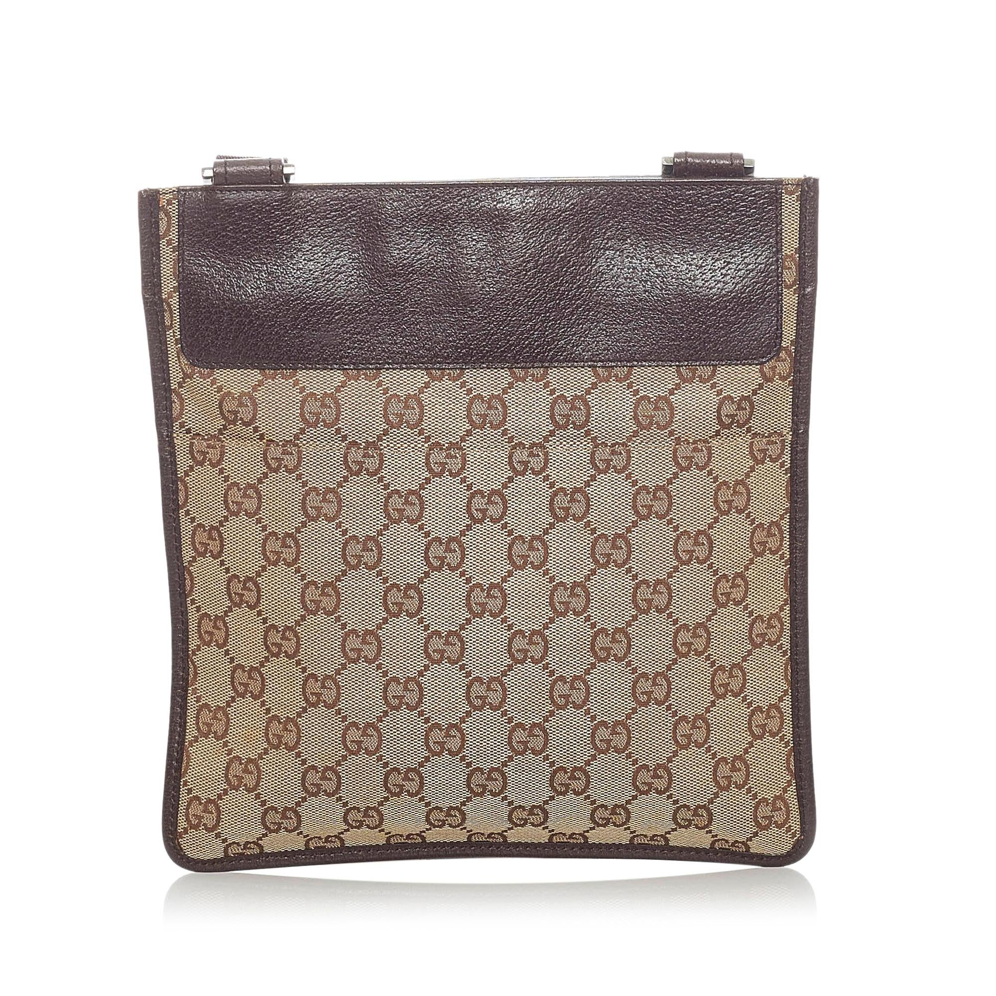 Gucci Gucci Canvas Crossbody Bag (SHG-33150)