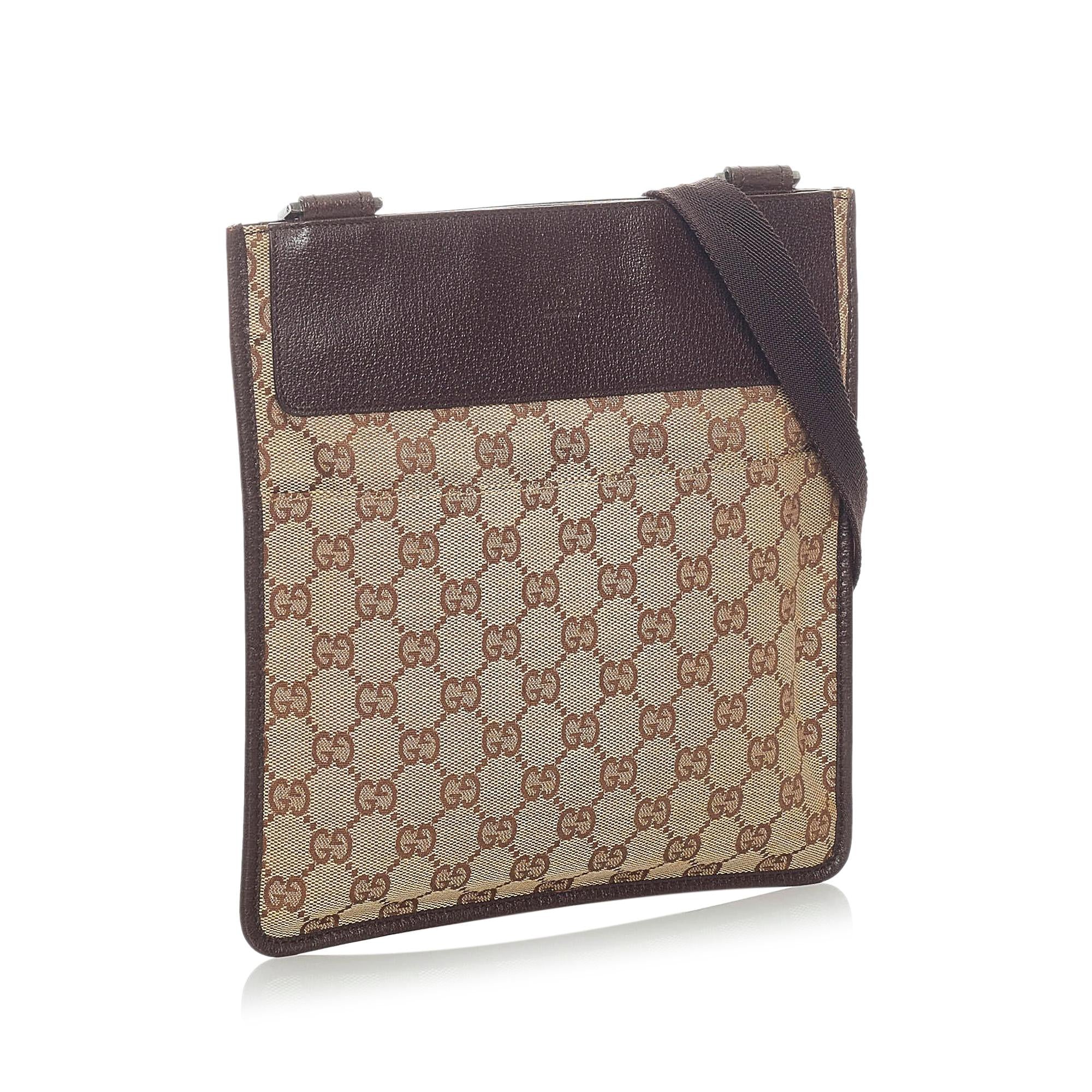 Gucci Gucci Canvas Crossbody Bag (SHG-33150)