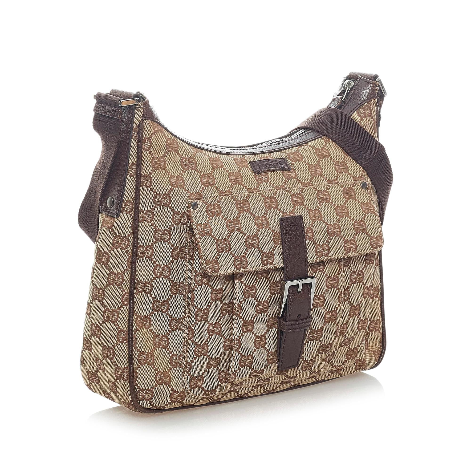 Gucci Gucci Canvas Crossbody Bag (SHG-33301)