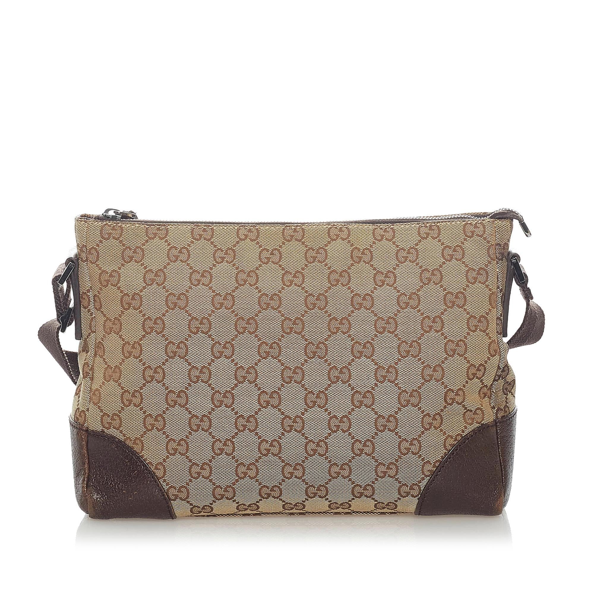 Gucci Gucci Canvas Crossbody Bag (SHG-33325)