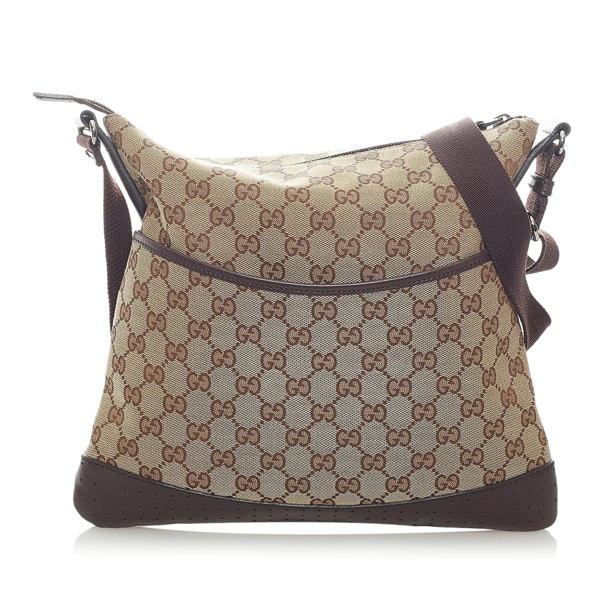Gucci Gucci Canvas Crossbody Bag (SHG-33330)