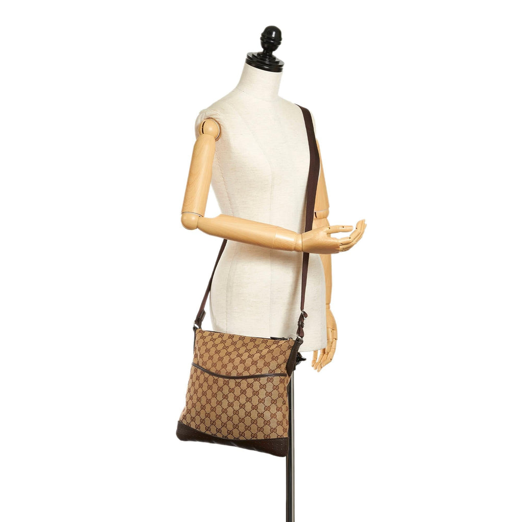 Gucci Gucci Canvas Crossbody Bag (SHG-33330)