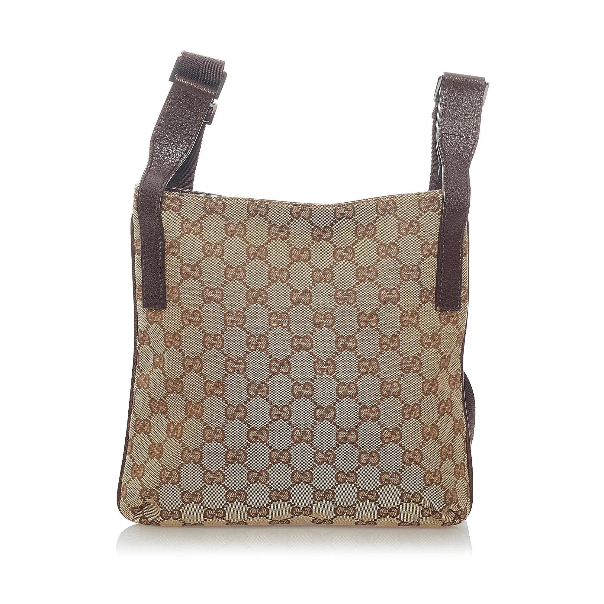 Gucci Gucci Canvas Crossbody Bag (SHG-33392)