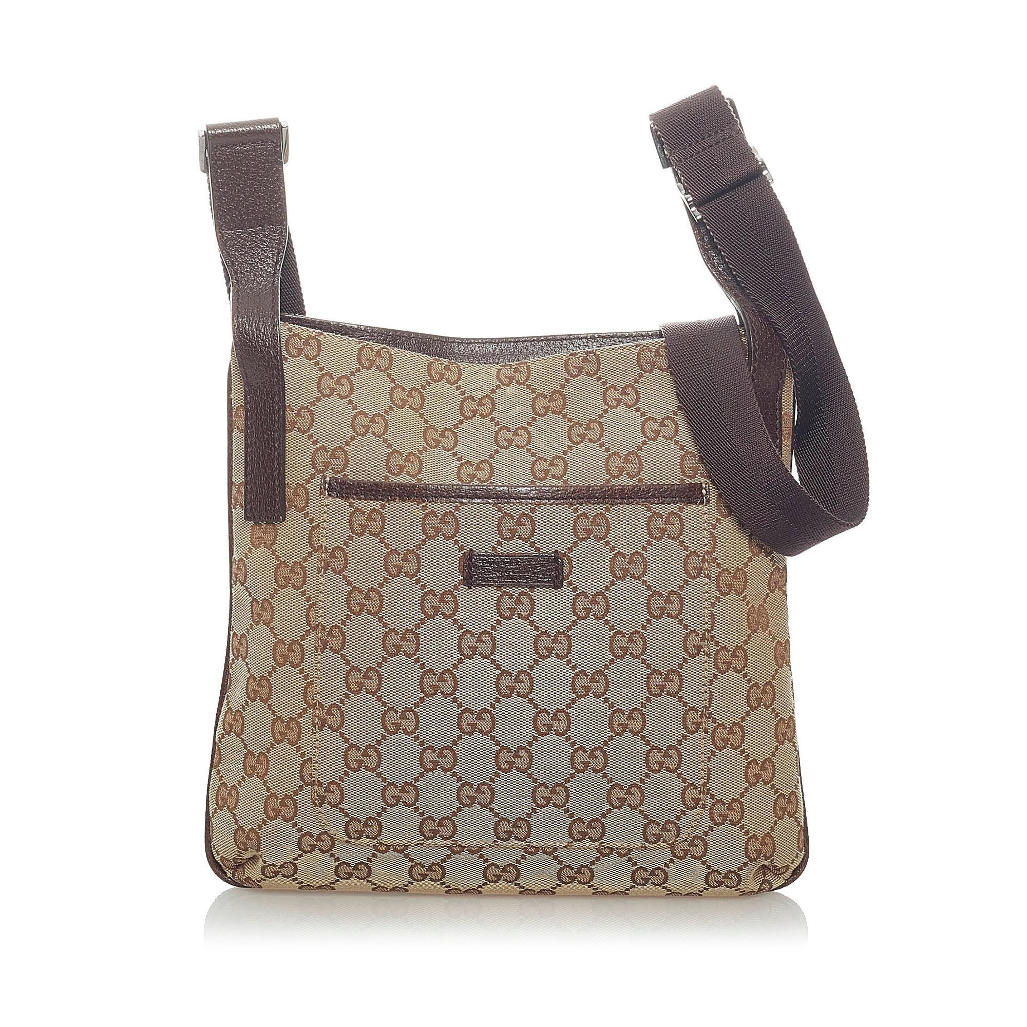 Gucci Gucci Canvas Crossbody Bag (SHG-33392)