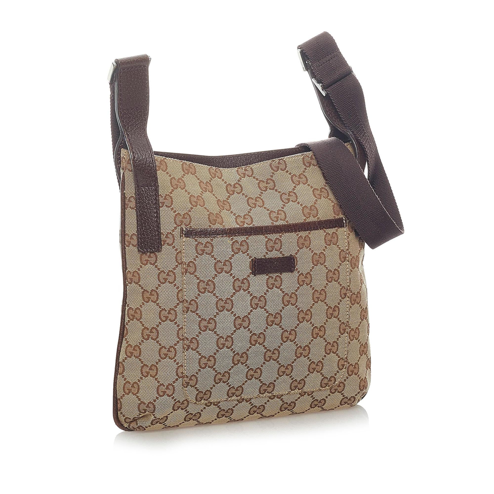 Gucci Gucci Canvas Crossbody Bag (SHG-33392)
