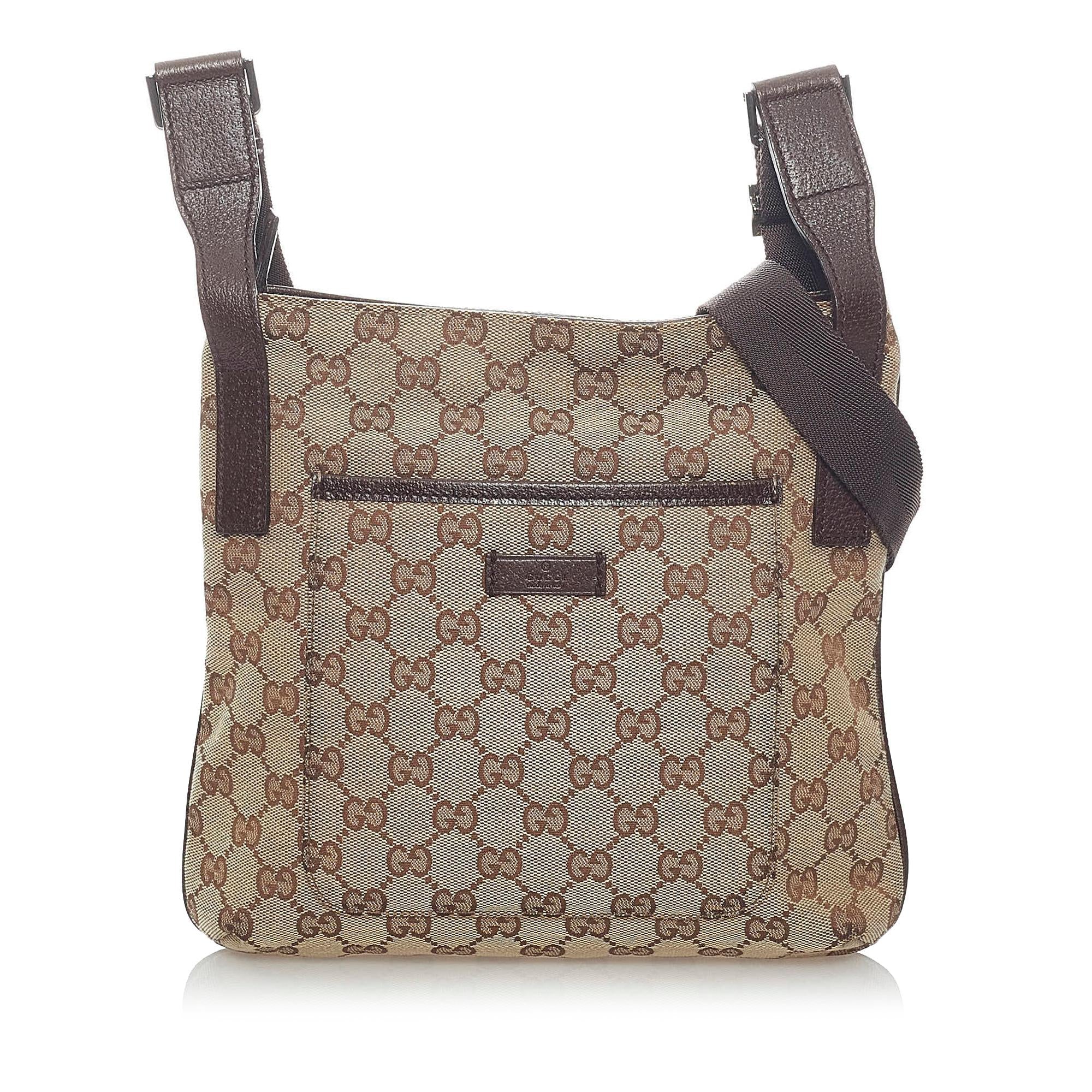 Gucci Gucci Canvas Crossbody Bag (SHG-33485)