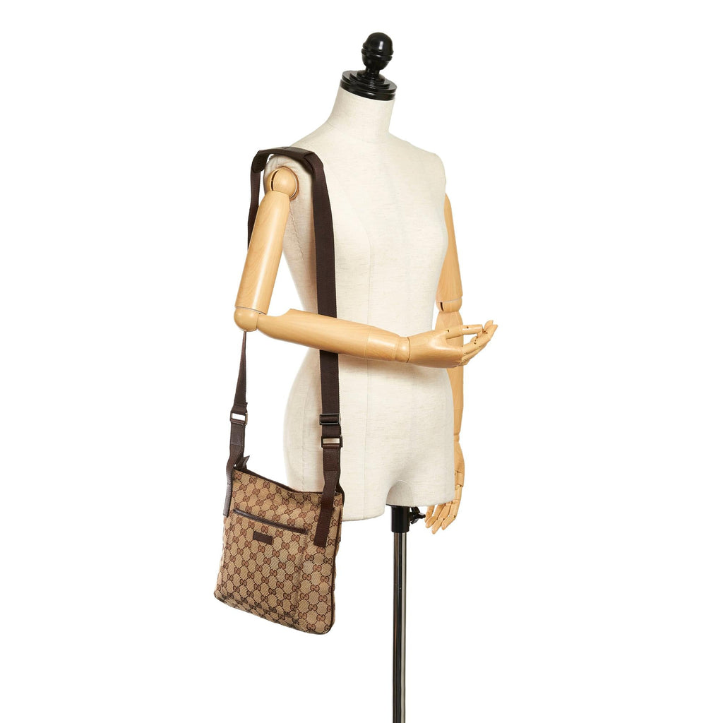 Gucci Gucci Canvas Crossbody Bag (SHG-33485)