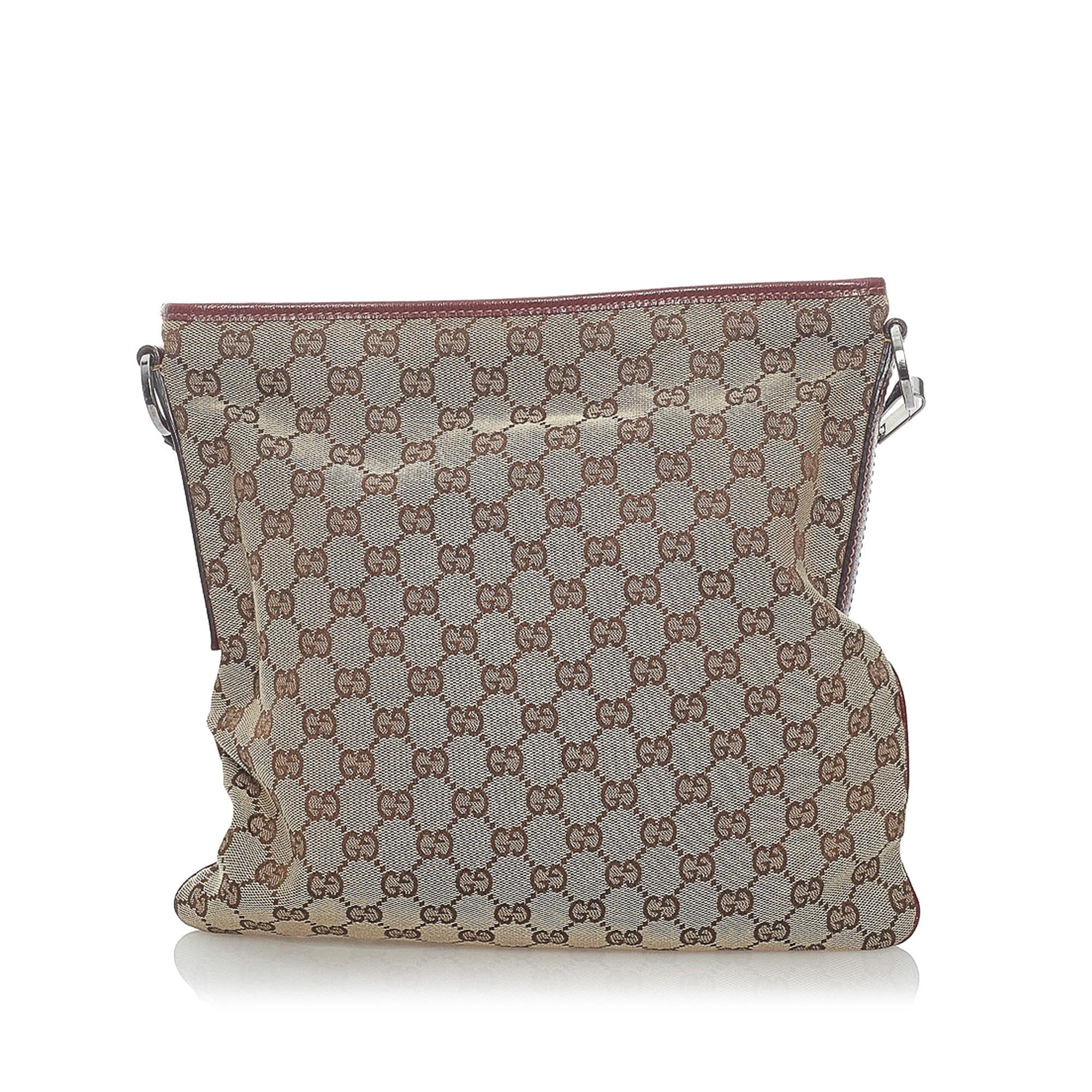 Gucci Gucci Canvas Crossbody Bag (SHG-33506)