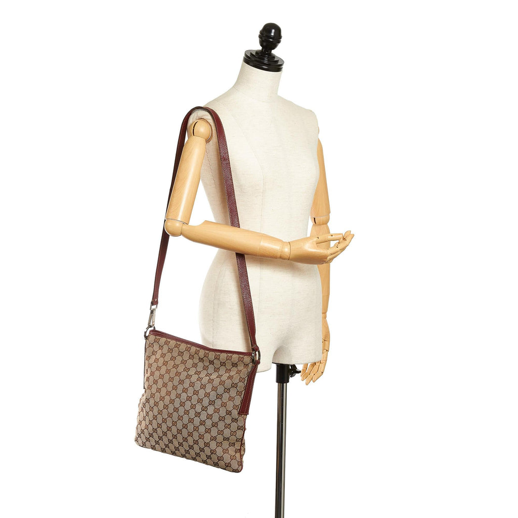 Gucci Gucci Canvas Crossbody Bag (SHG-33506)