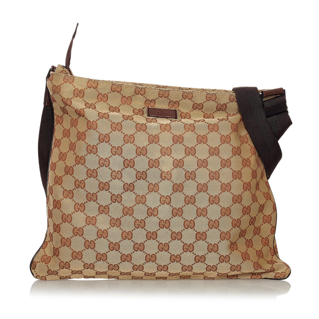 Gucci Gucci Canvas Crossbody Bag (SHG-33589)