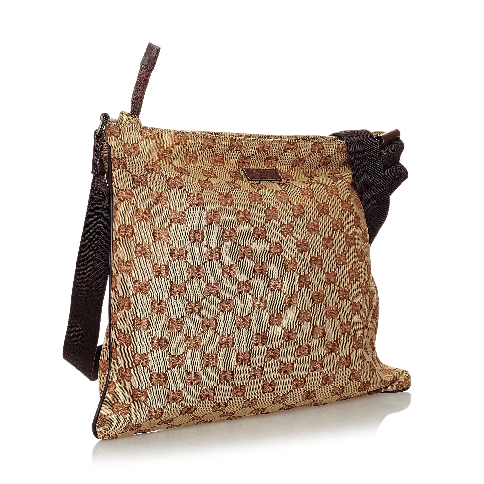 Gucci Gucci Canvas Crossbody Bag (SHG-33589)