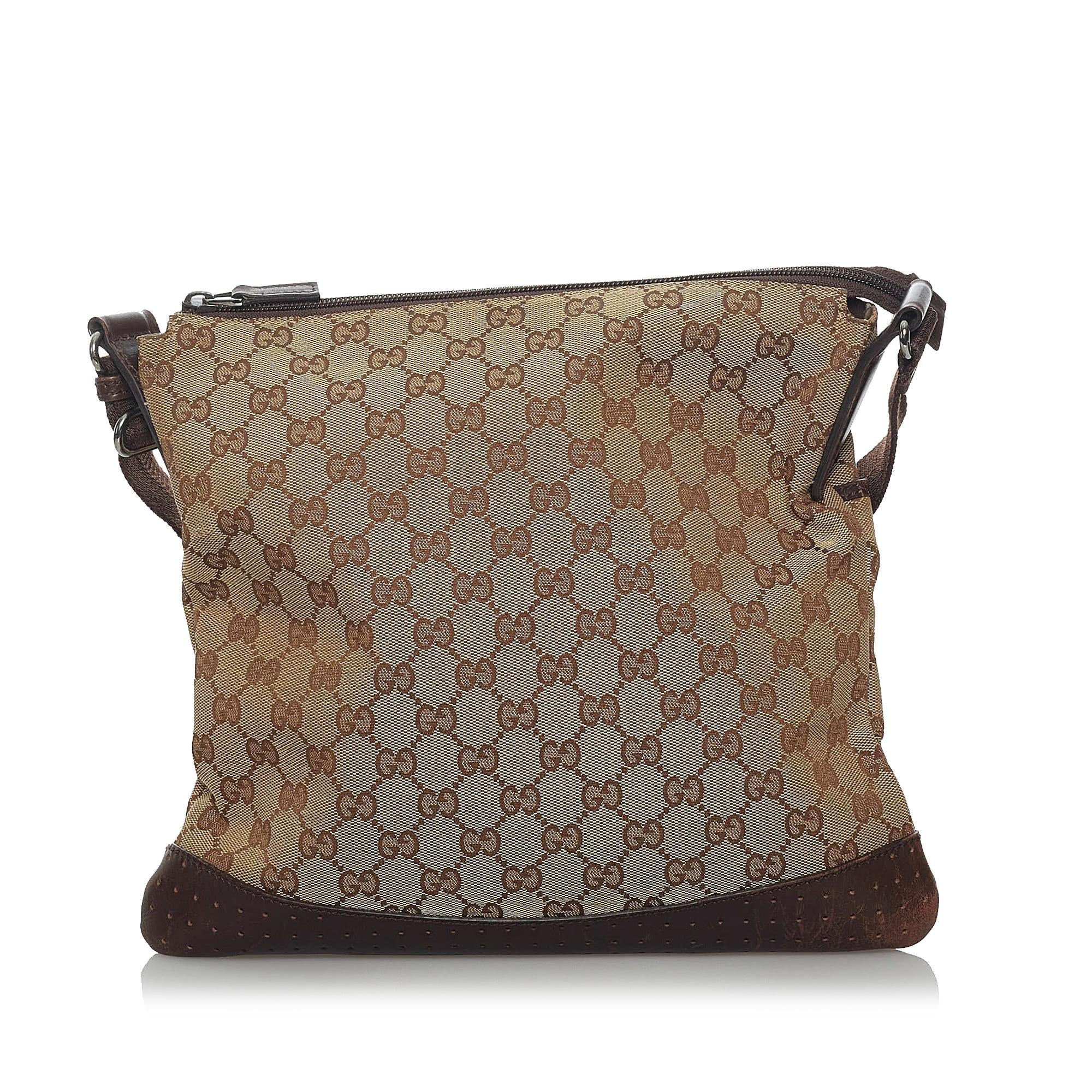 Gucci Gucci Canvas Crossbody Bag (SHG-33750)