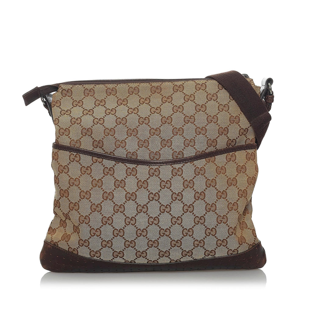 Gucci Gucci Canvas Crossbody Bag (SHG-33750)