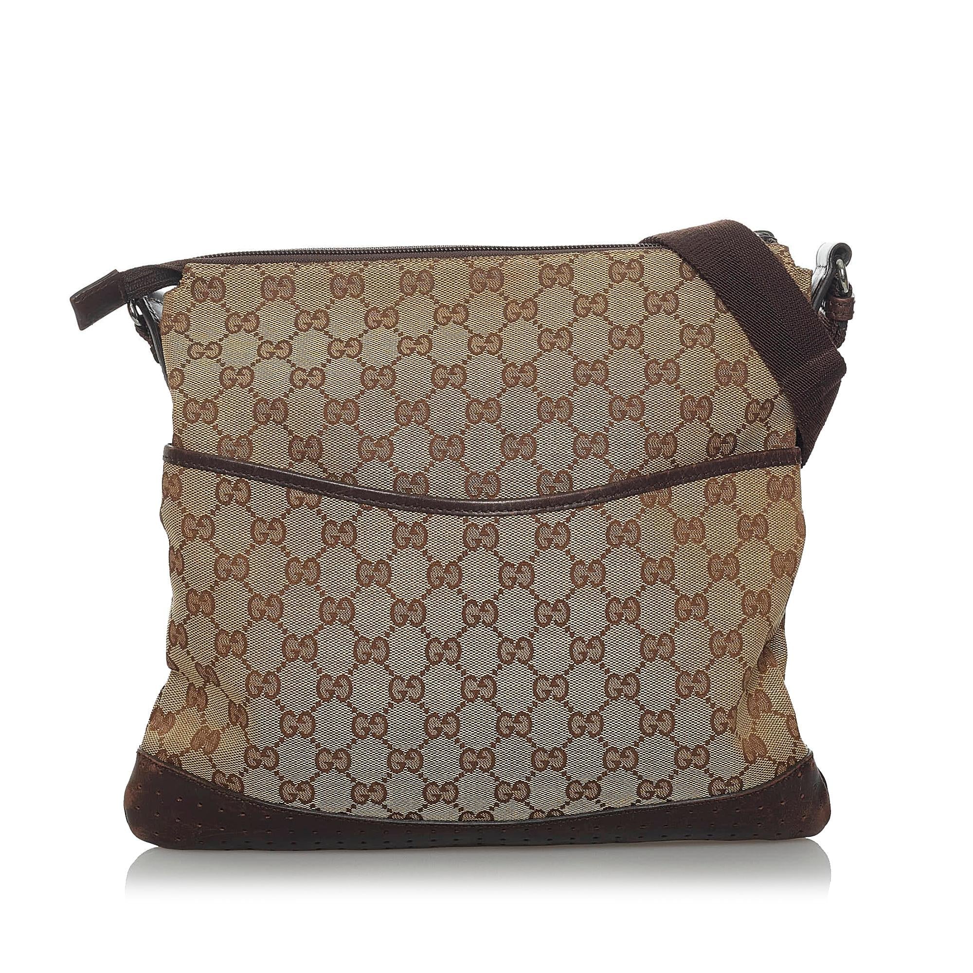 Gucci Gucci Canvas Crossbody Bag (SHG-33750)