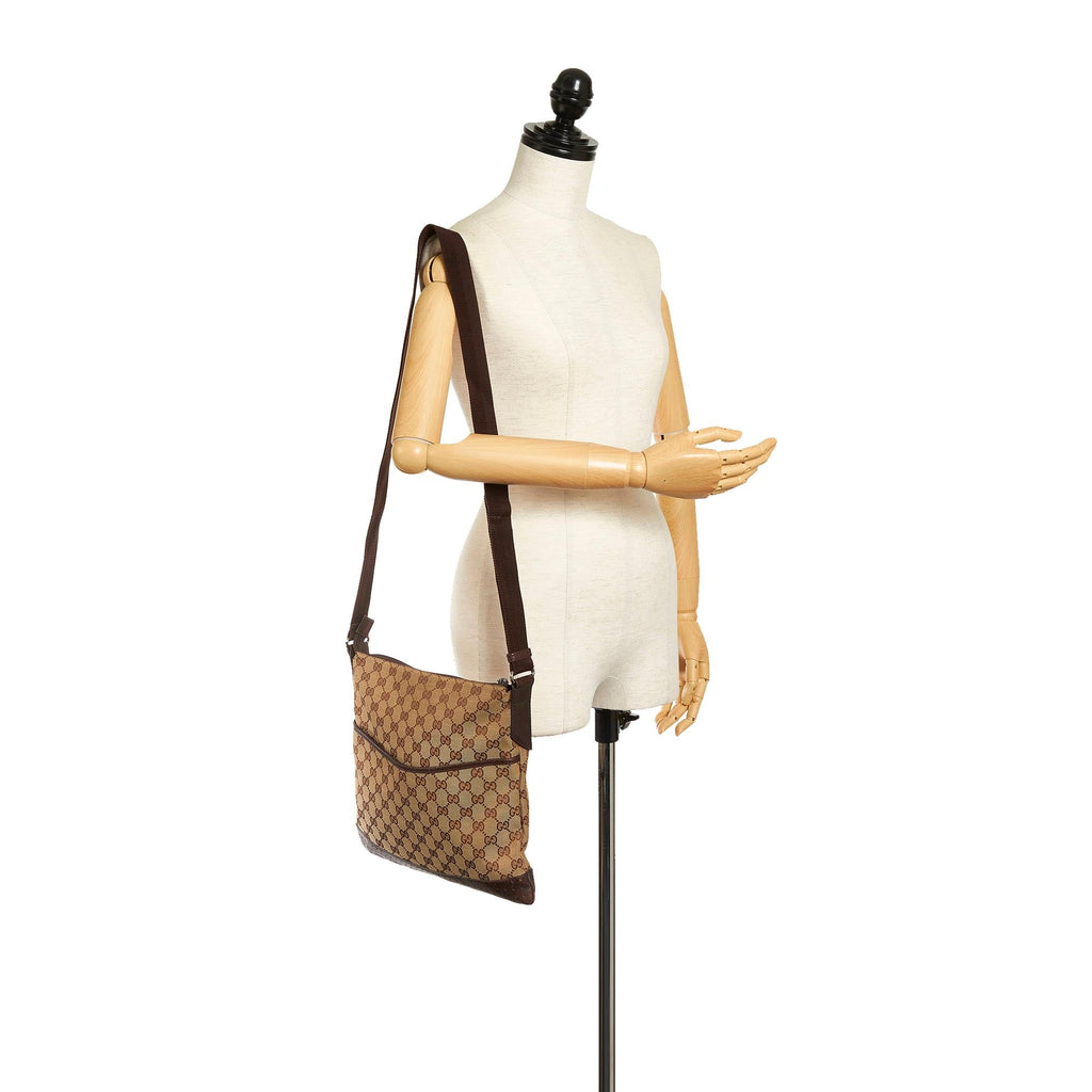 Gucci Gucci Canvas Crossbody Bag (SHG-33750)