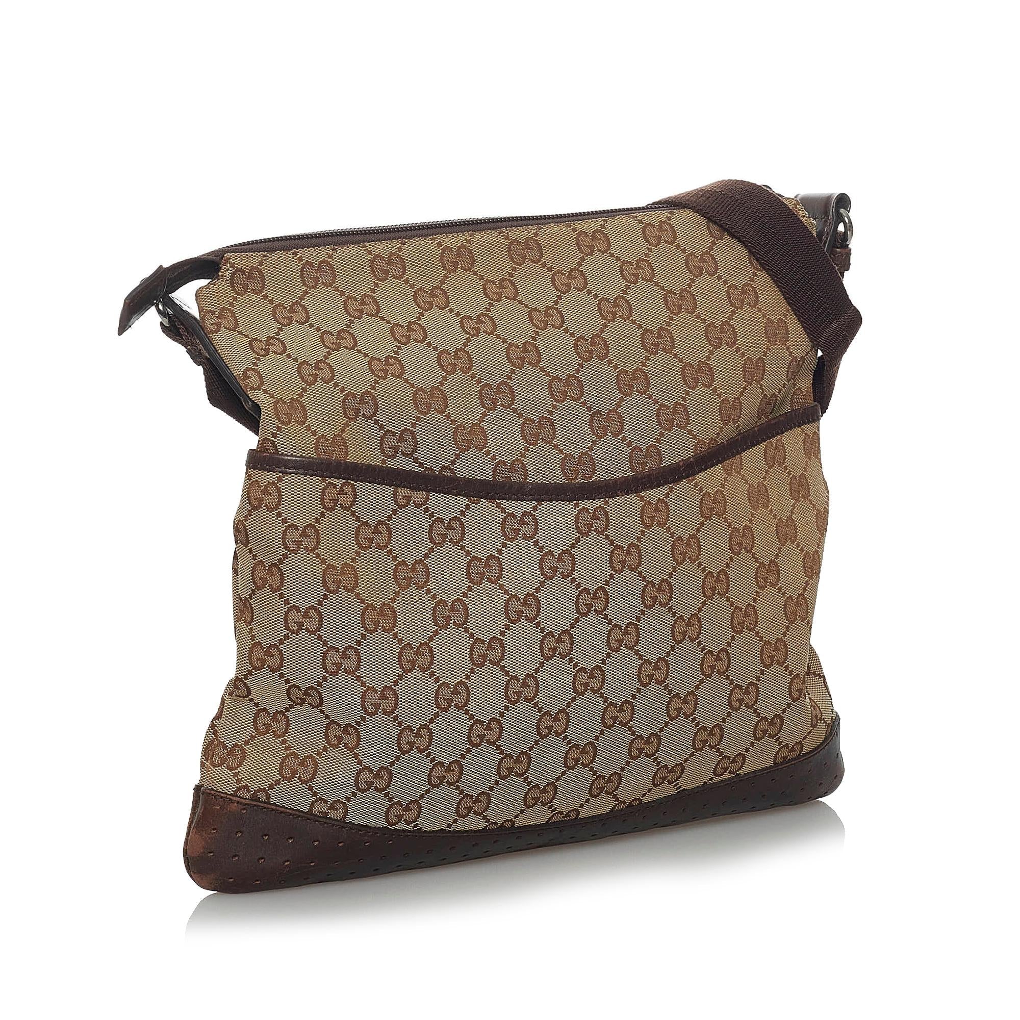 Gucci Gucci Canvas Crossbody Bag (SHG-33750)