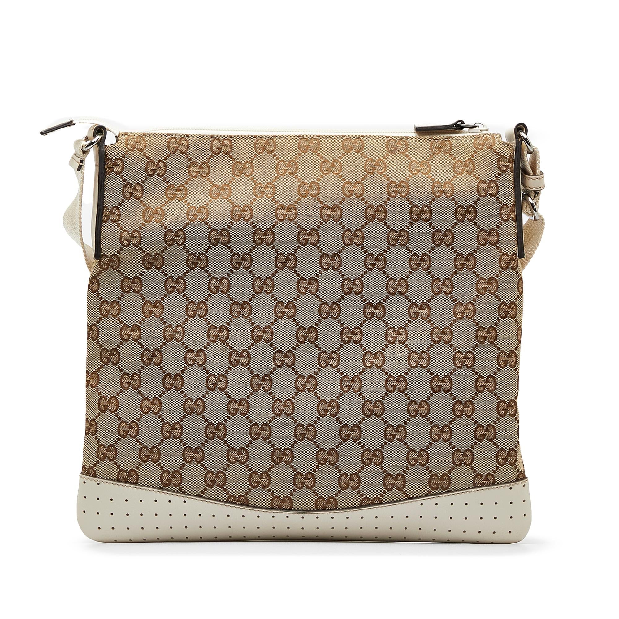 Gucci GG Canvas Crossbody Bag (SHG-keKDFG)