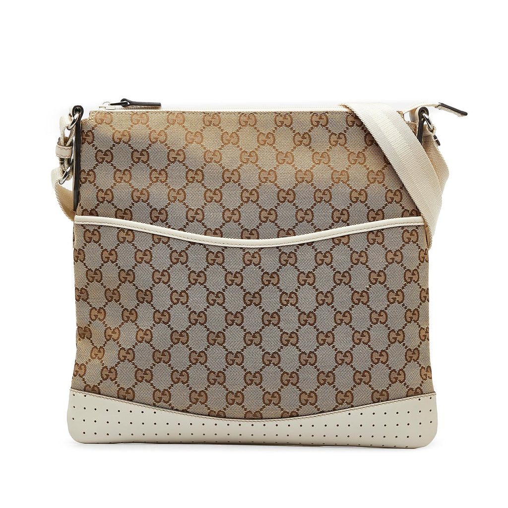 Gucci GG Canvas Crossbody Bag (SHG-keKDFG)