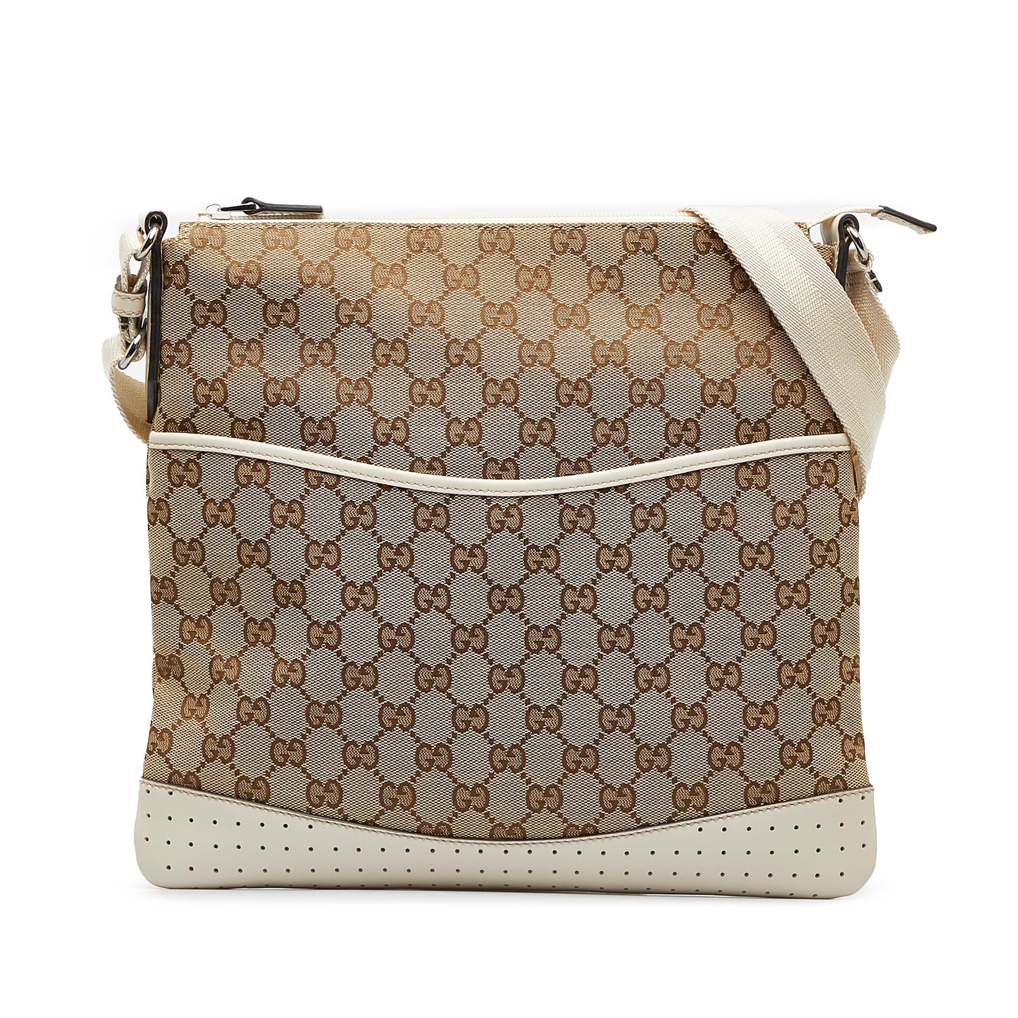 Gucci GG Canvas Crossbody Bag (SHG-keKDFG)