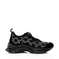 Gucci GG Canvas Crystal Run Sneakers - Size 7.5 / 37.5
