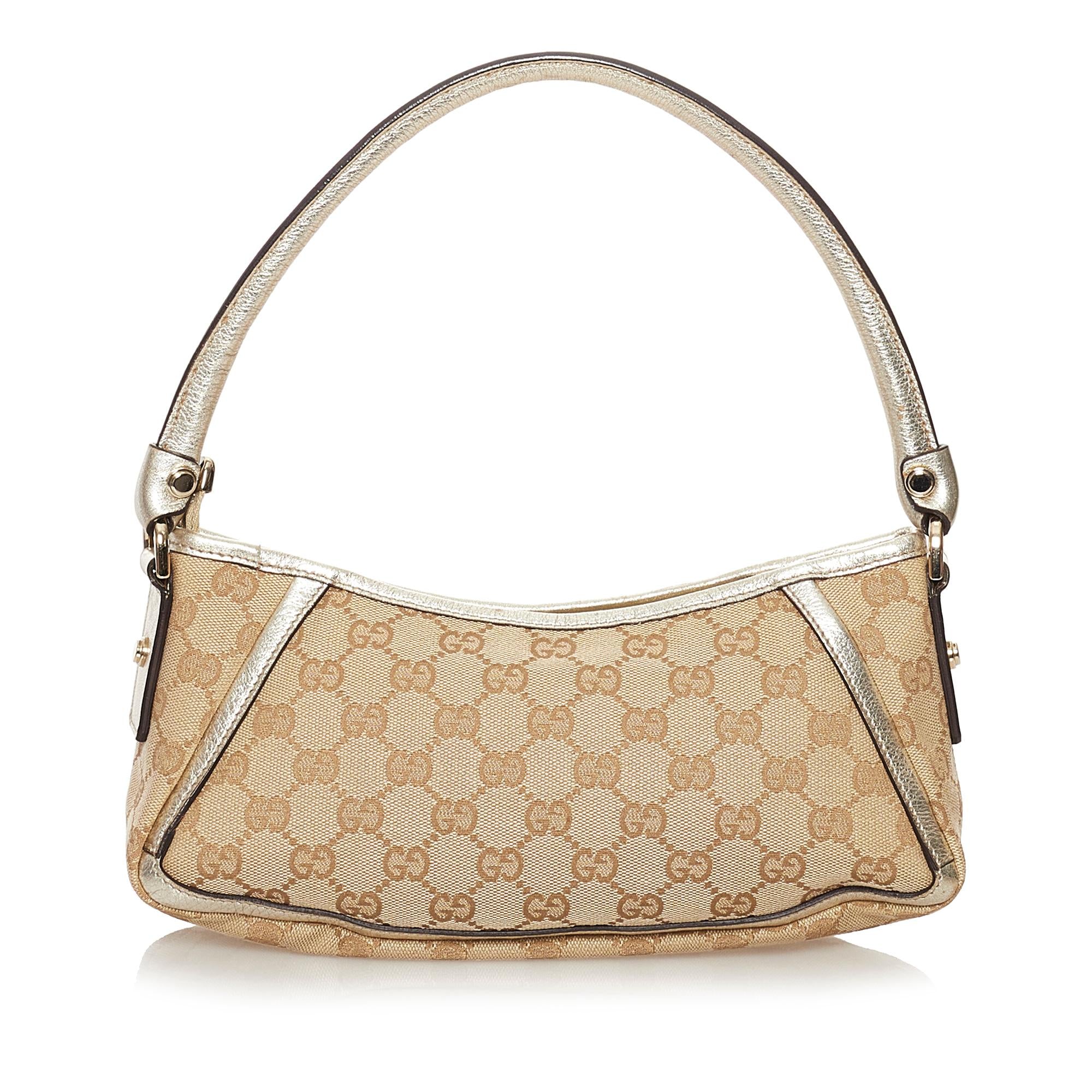 Gucci Gucci Canvas D-Ring Abbey Baguette (SHG-32278)