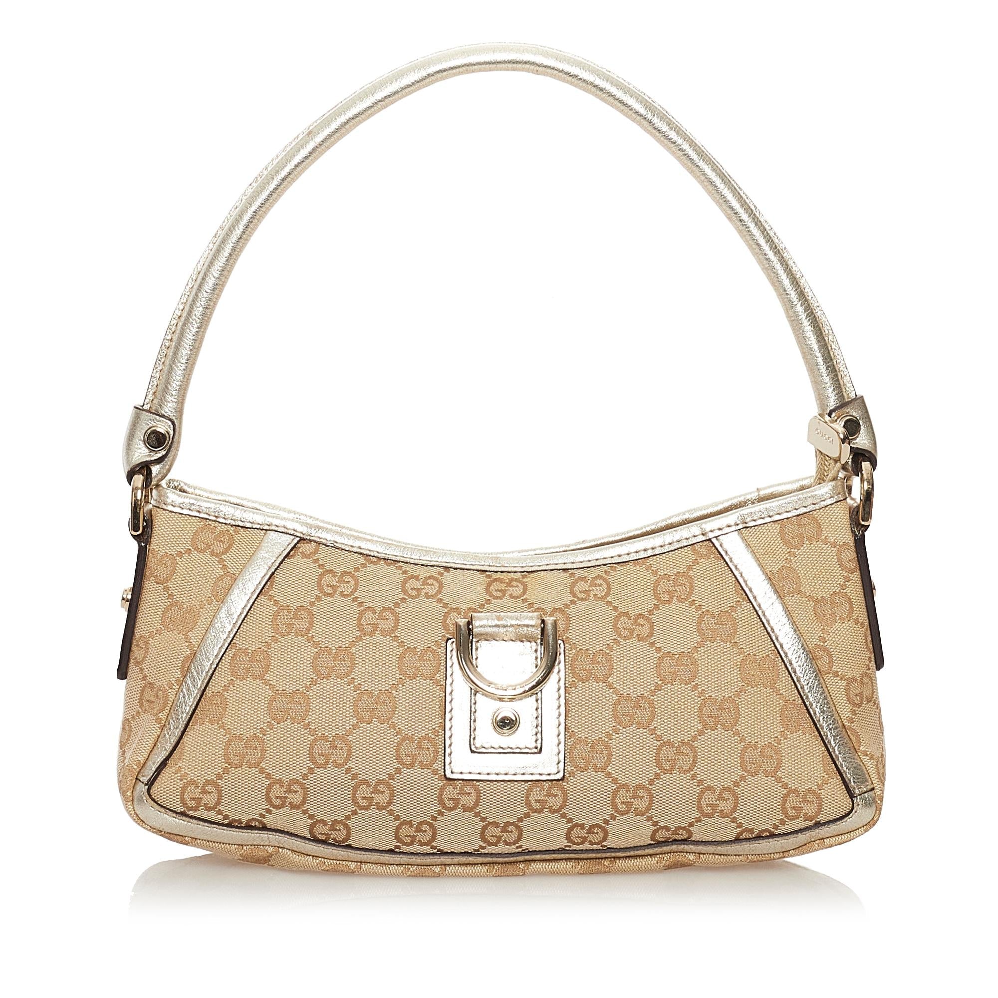 Gucci Gucci Canvas D-Ring Abbey Baguette (SHG-32278)