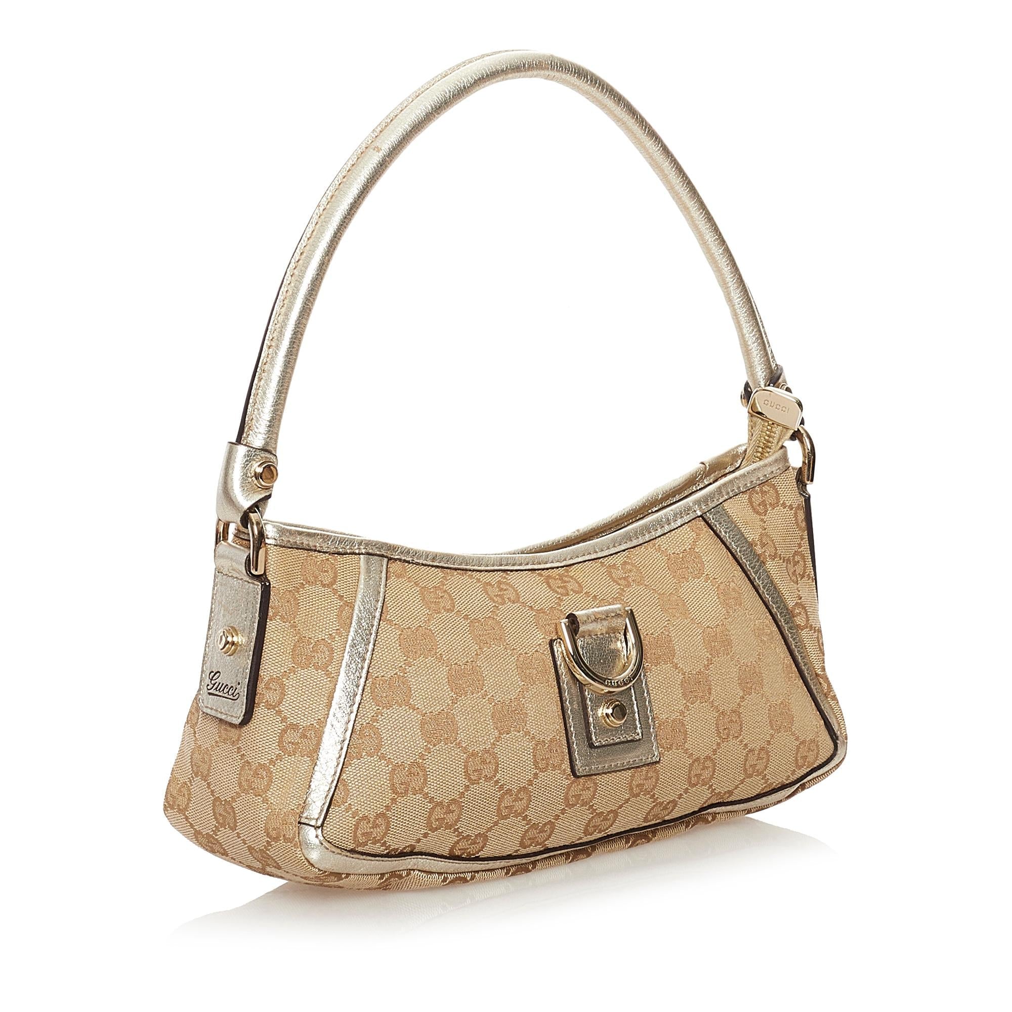 Gucci Gucci Canvas D-Ring Abbey Baguette (SHG-32278)