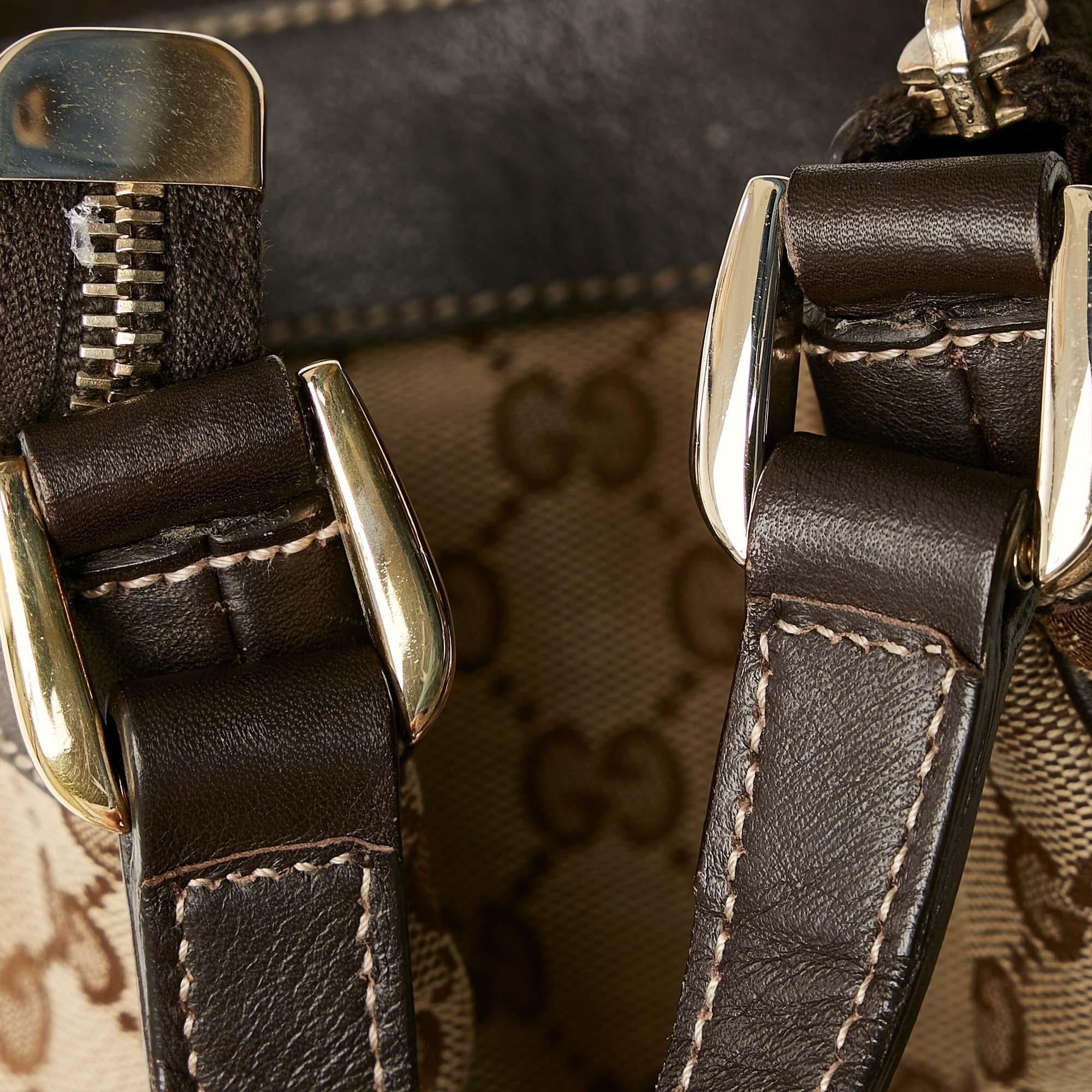 Gucci Gucci Canvas D-Ring Crossbody Bag (SHG-23083)