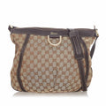 Gucci Gucci Canvas D-Ring Crossbody Bag (SHG-23083)