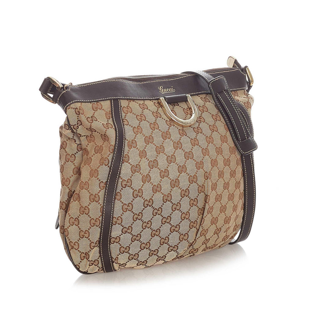 Gucci Gucci Canvas D-Ring Crossbody Bag (SHG-23083)