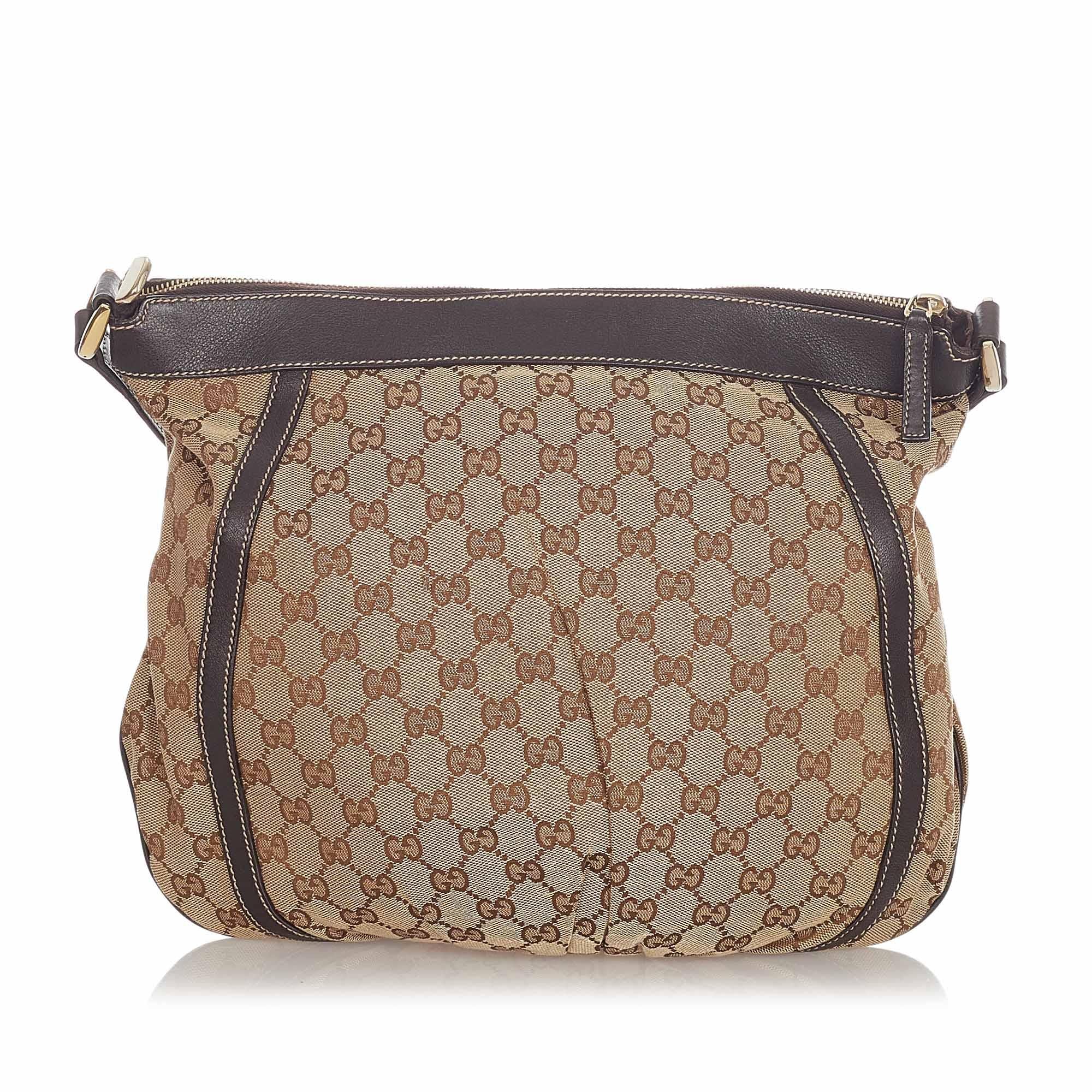 Gucci Gucci Canvas D-Ring Crossbody Bag (SHG-31956)