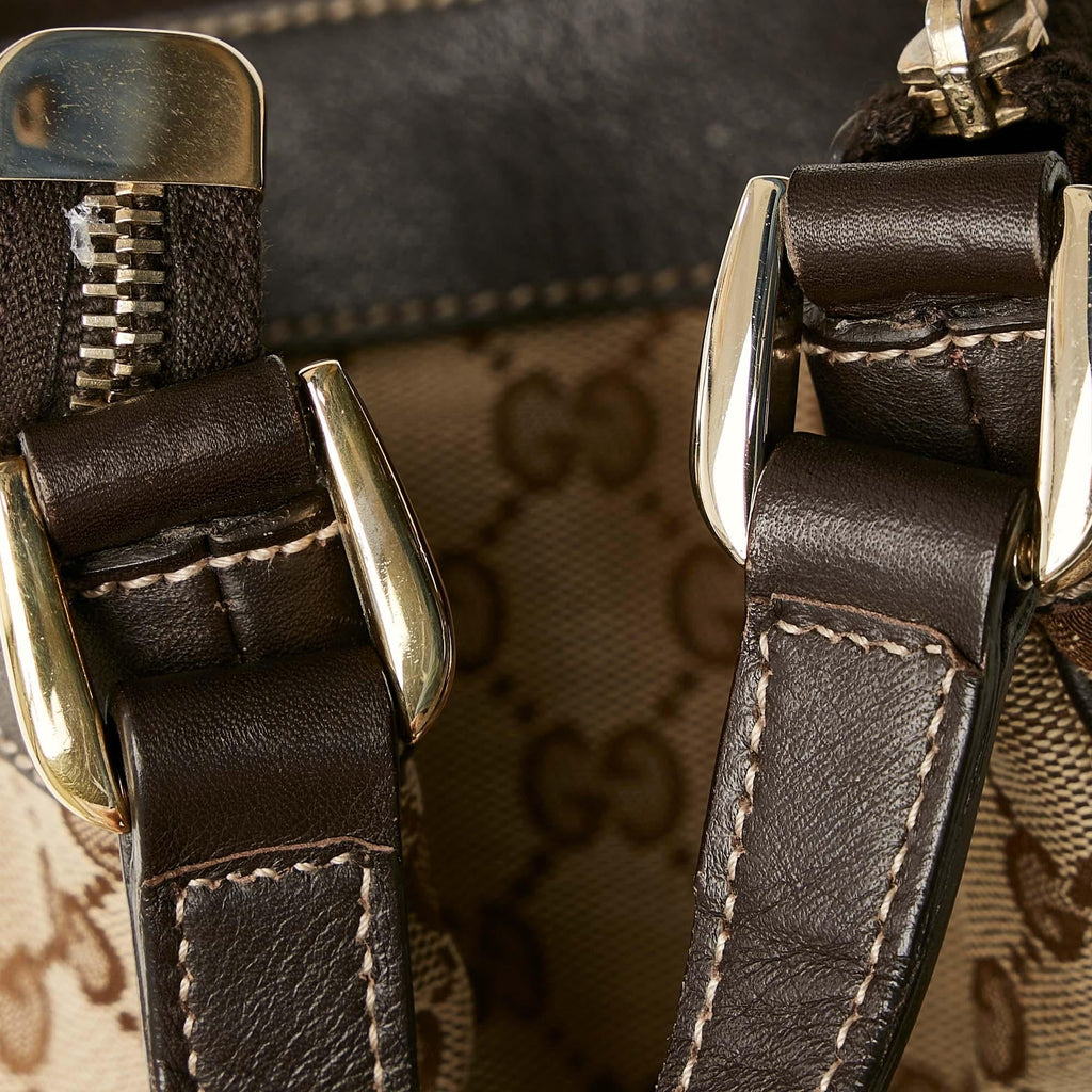 Gucci Gucci Canvas D-Ring Crossbody Bag (SHG-31956)