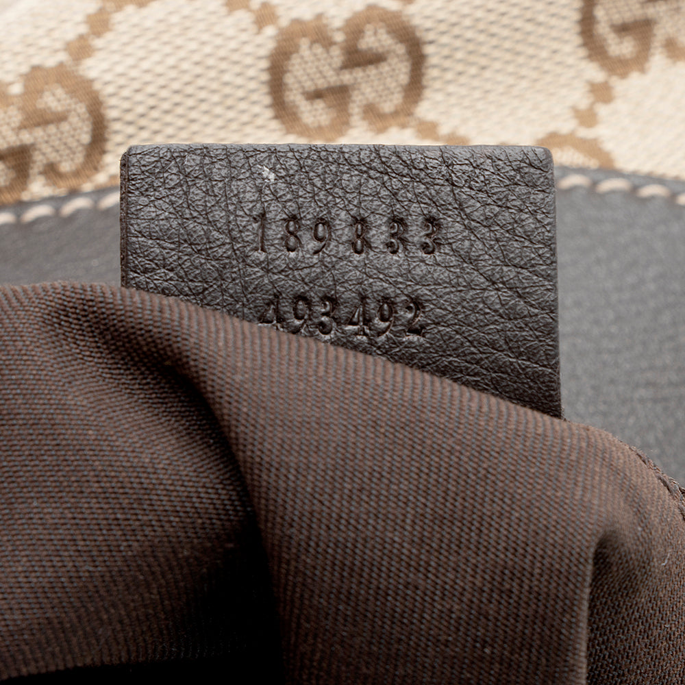 Gucci Gucci Canvas D-Ring Medium Hobo (SHF-19719)