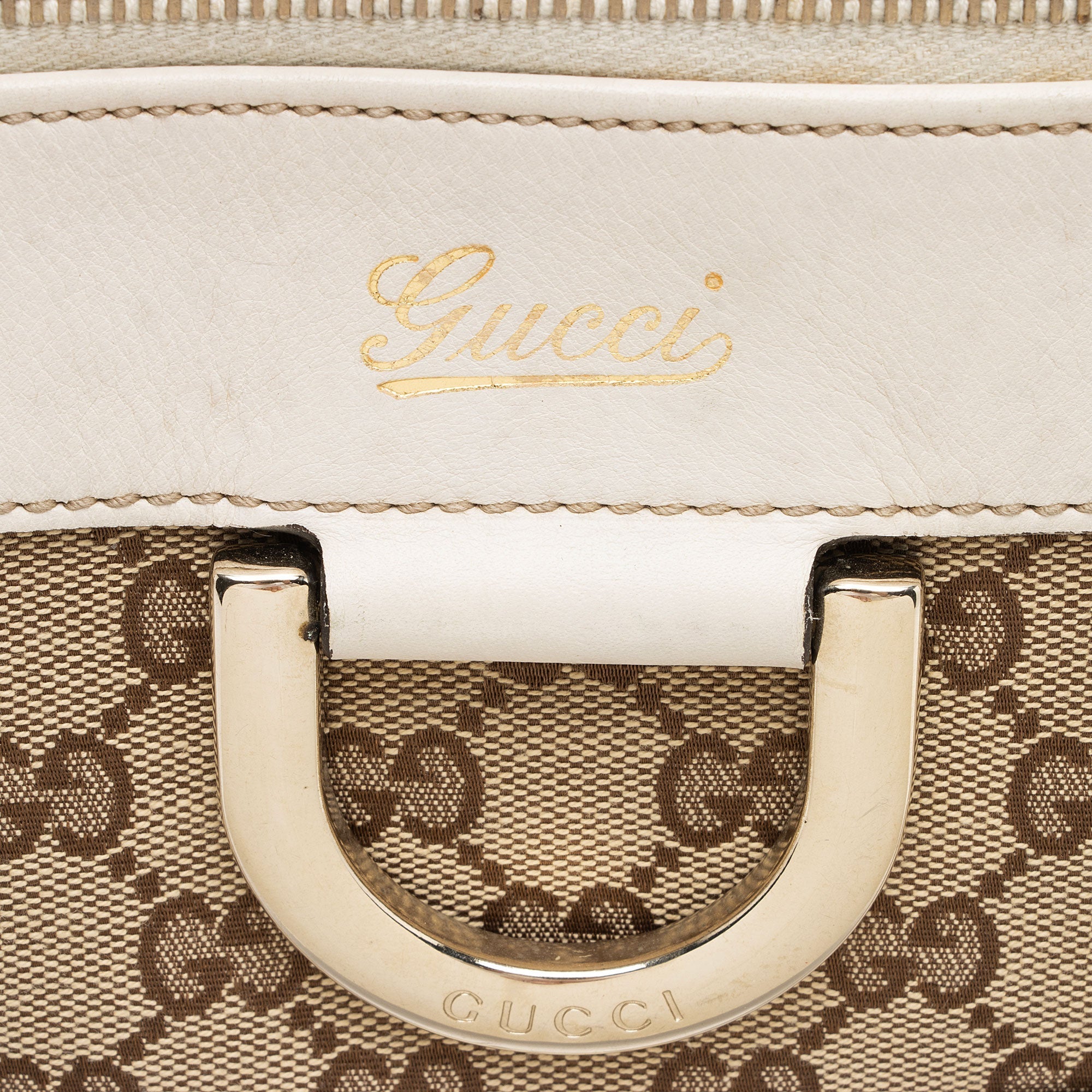 Gucci GG Canvas D Ring Zip Tote (SHF-E9HvFQ)