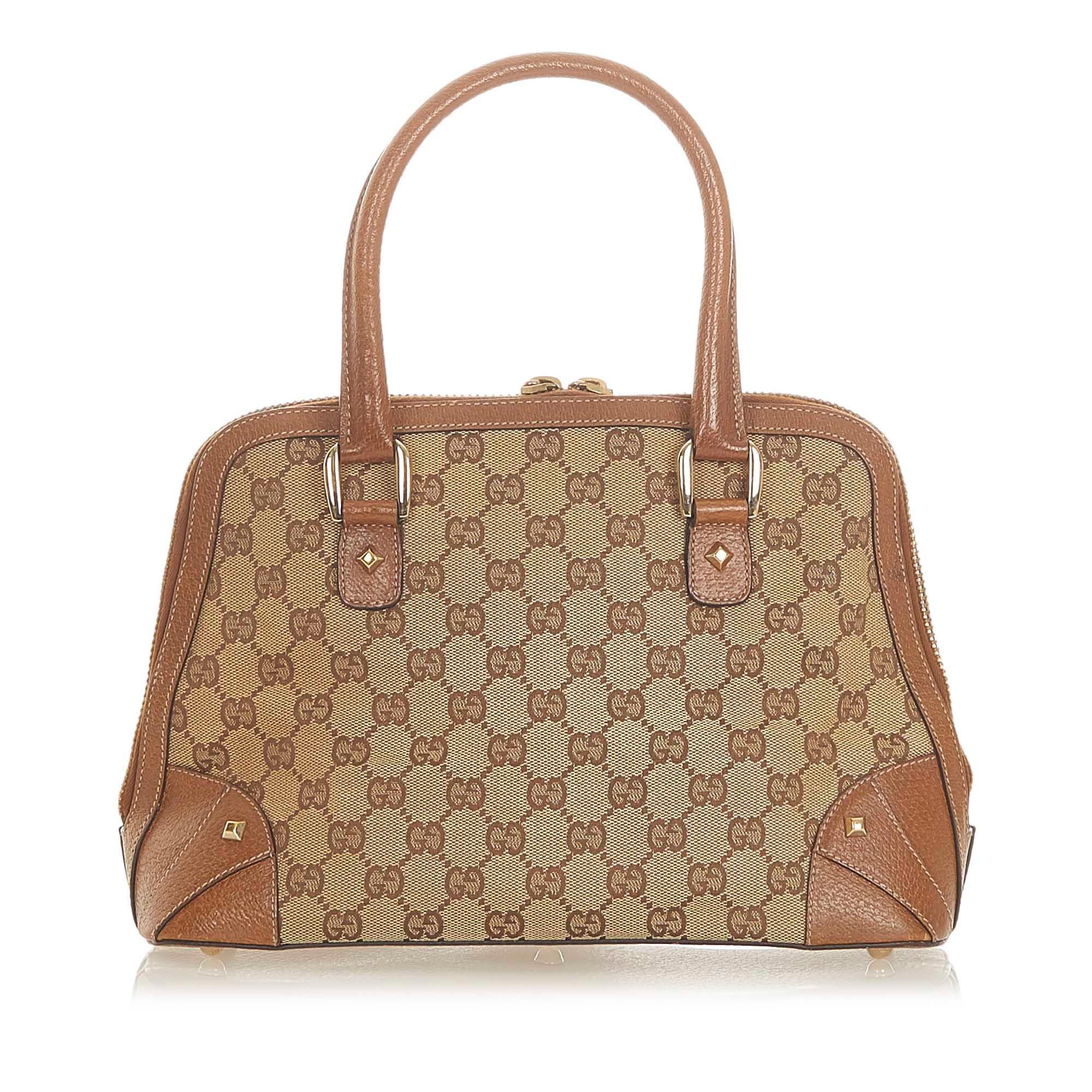 Gucci Gucci Canvas Dome Nail Handbag (SHG-19816)