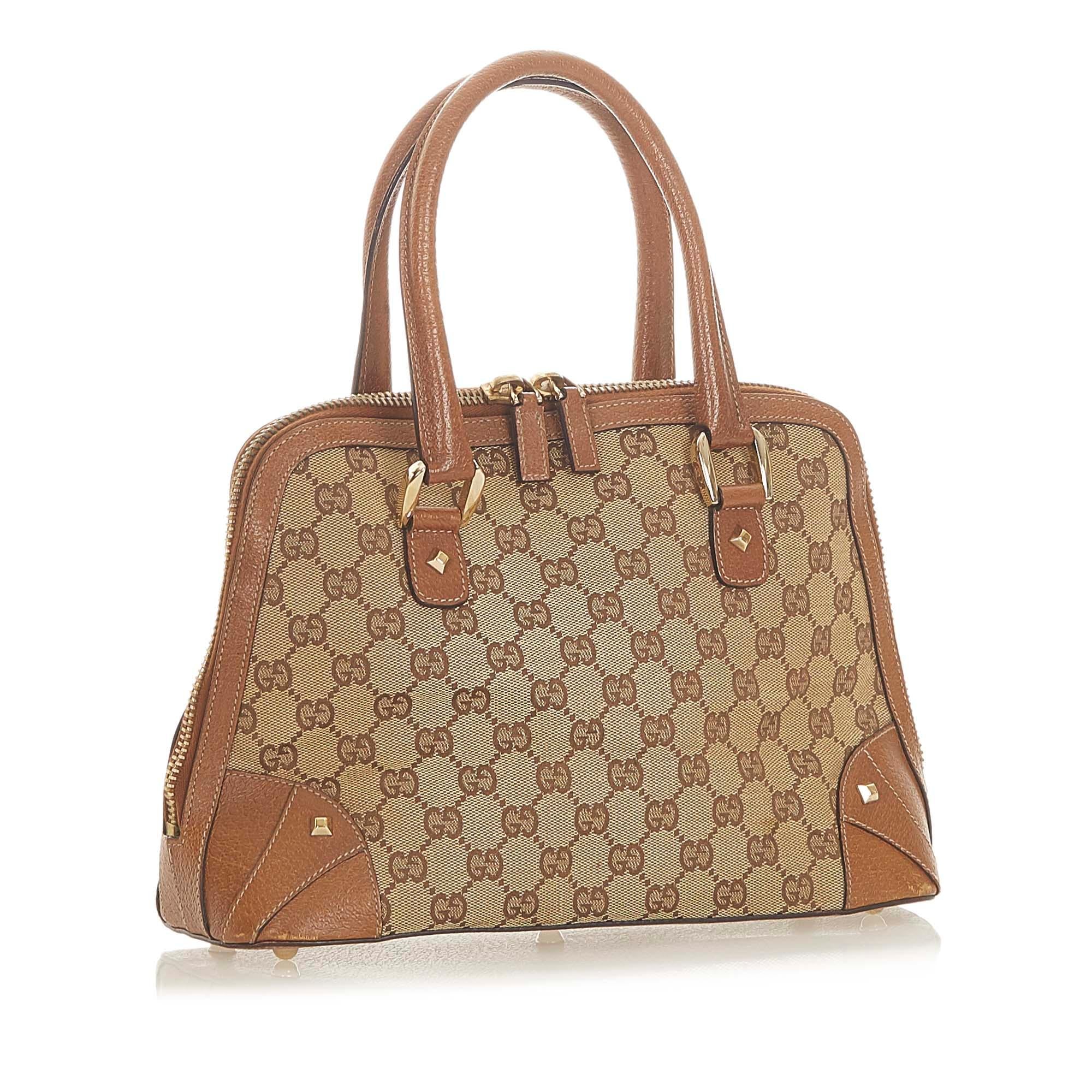 Gucci Gucci Canvas Dome Nail Handbag (SHG-19816)