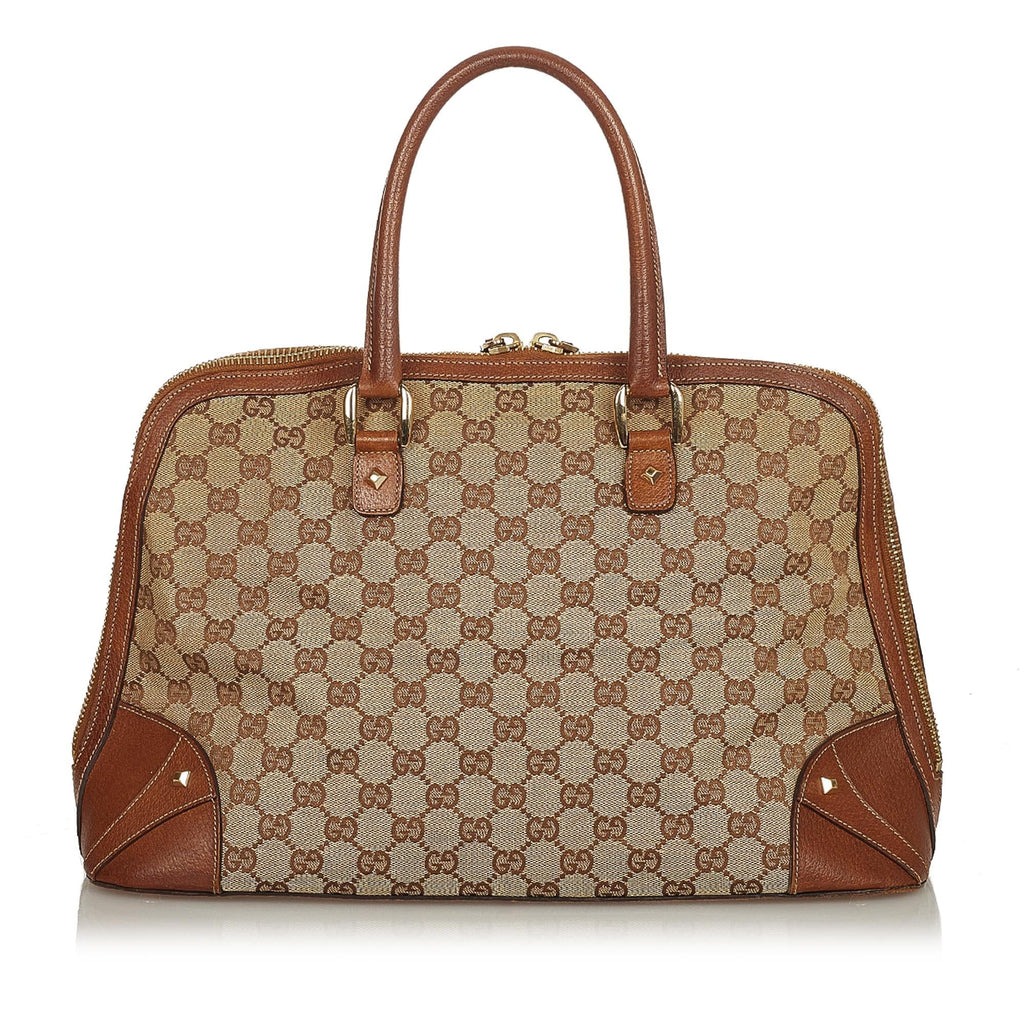 Gucci Gucci Canvas Dome Nail Handbag (SHG-25305)