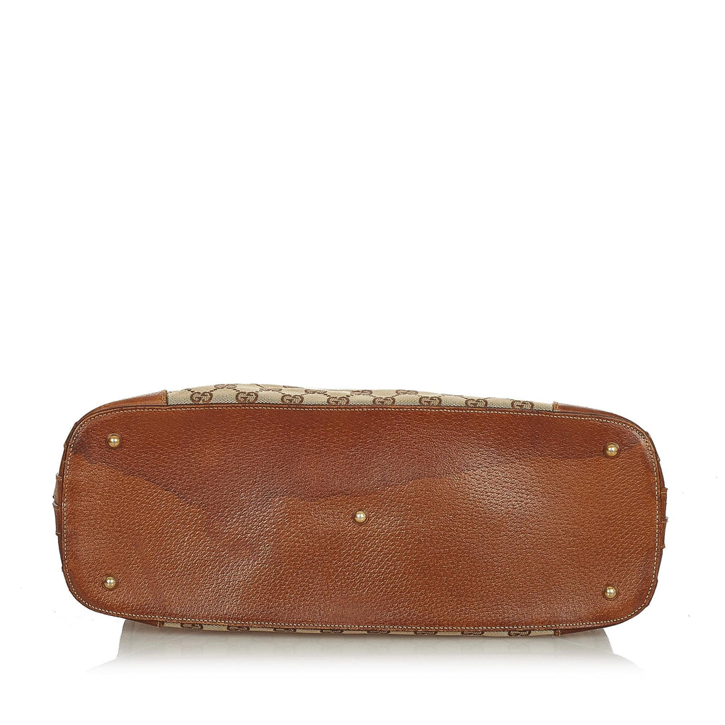 Gucci Gucci Canvas Dome Nail Handbag (SHG-25305)