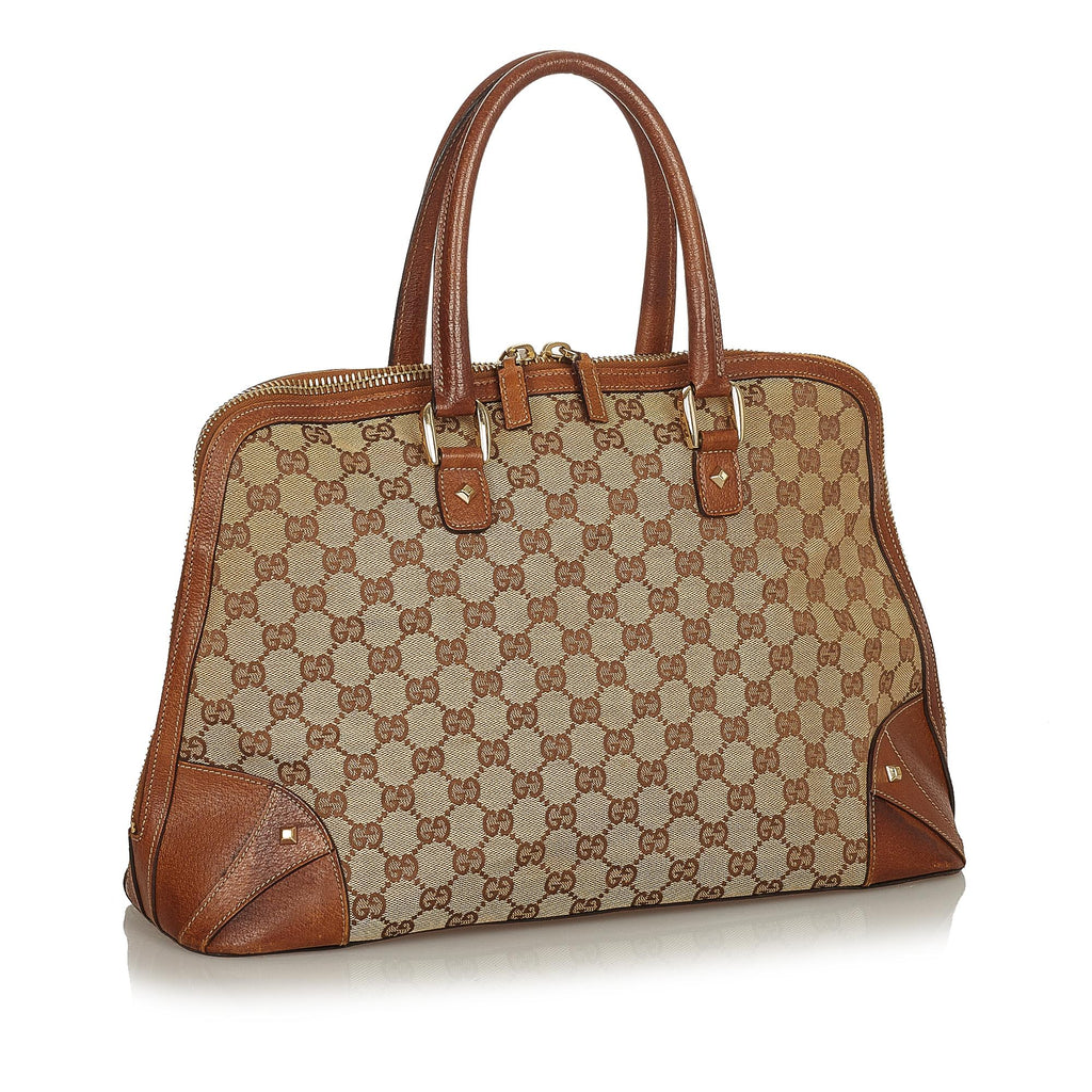 Gucci Gucci Canvas Dome Nail Handbag (SHG-25305)