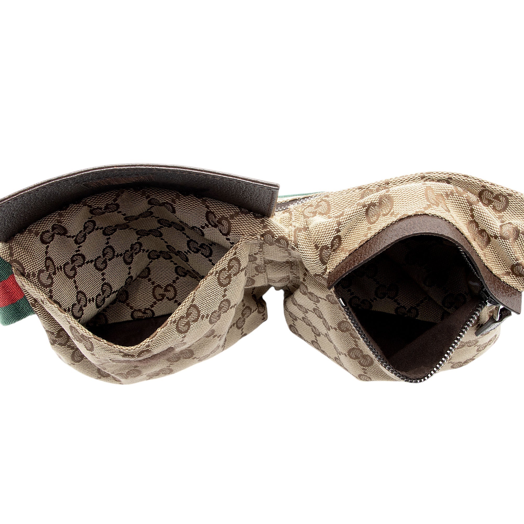 Gucci GG Canvas Double Pocket Belt Bag (SHF-Z0mmJ4)