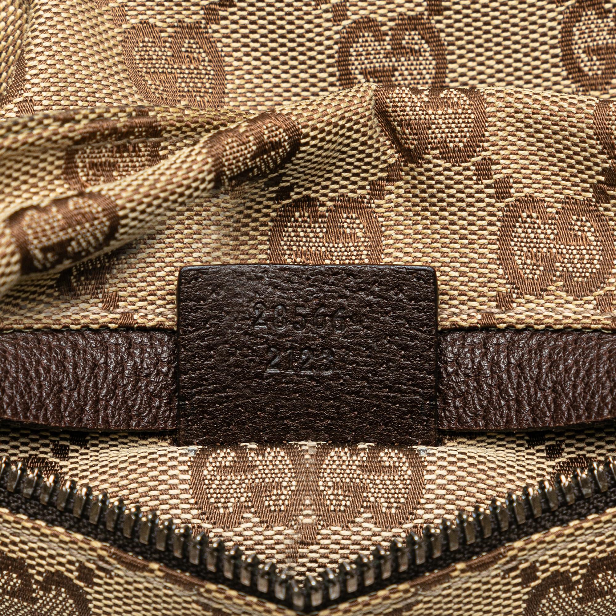 Gucci GG Canvas Double Pocket Belt Bag (SHG-4MdUlJ)