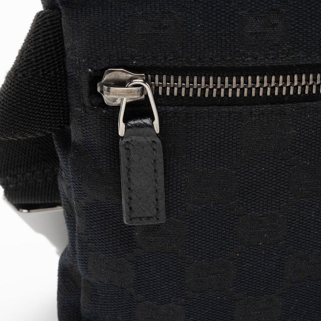 Gucci GG Canvas Double Pocket Belt Bag (SHF-a1zpfw)