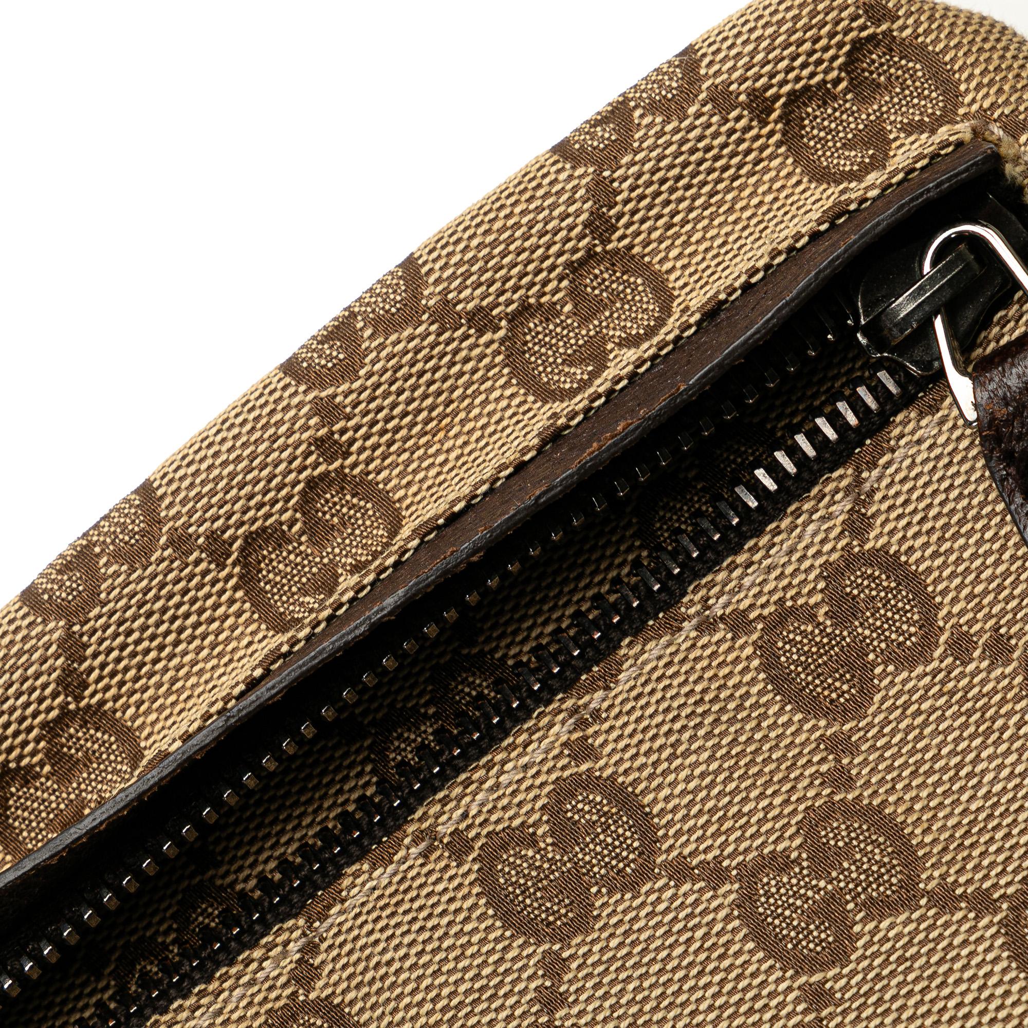 Gucci GG Canvas Double Pocket Belt Bag